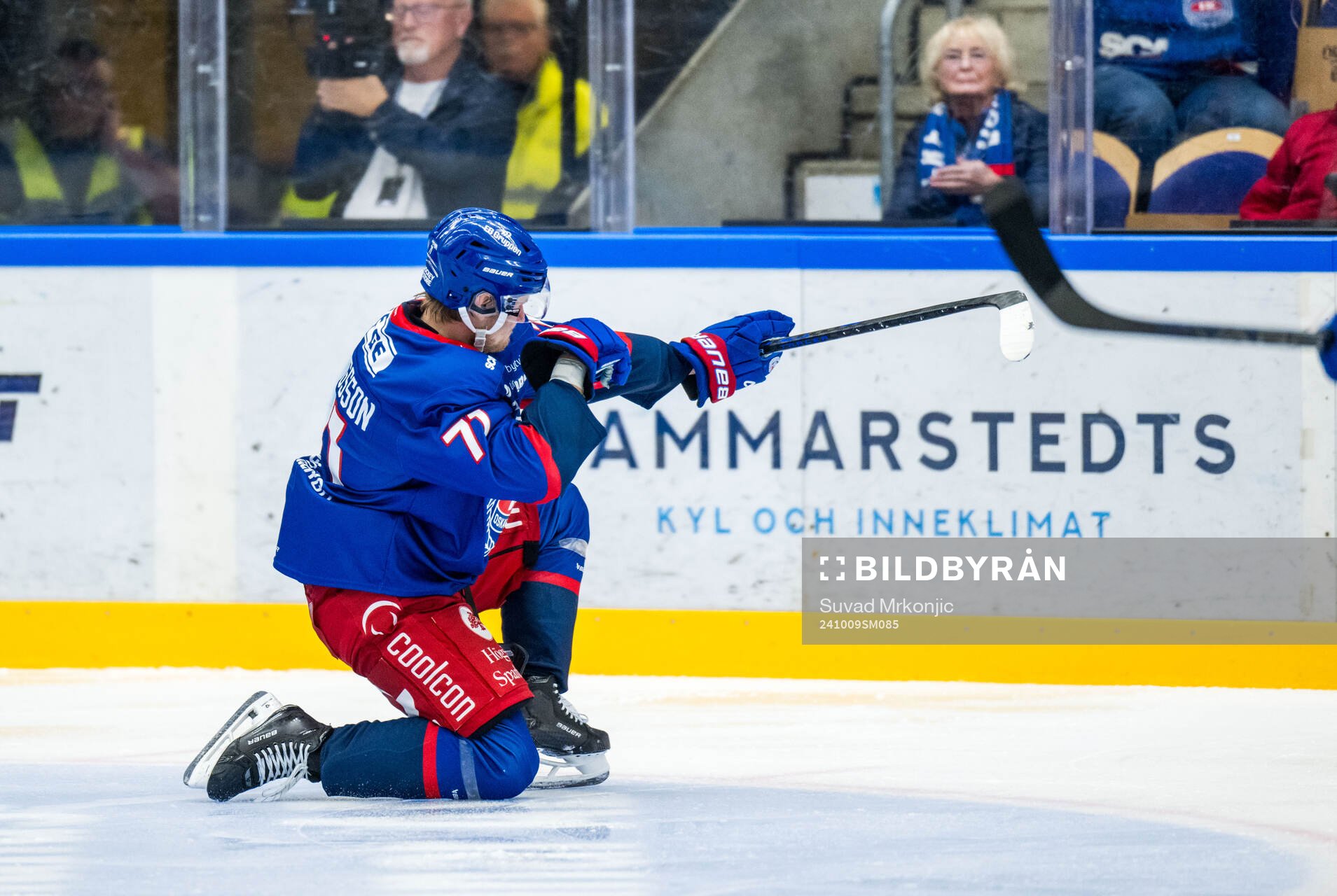 Oskarshamns Filip Sveningsson jublar