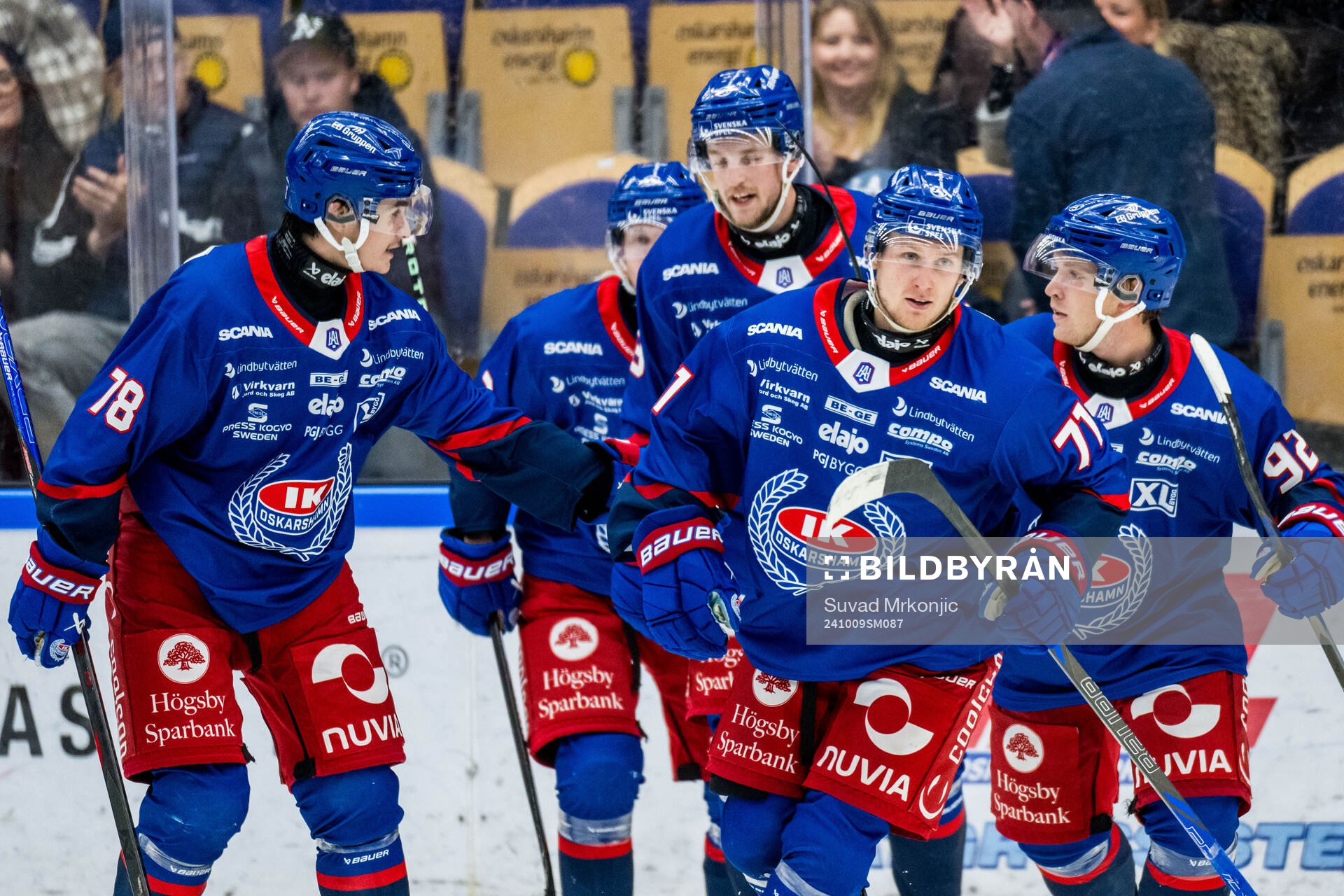 Oskarshamns Filip Sveningsson jublar