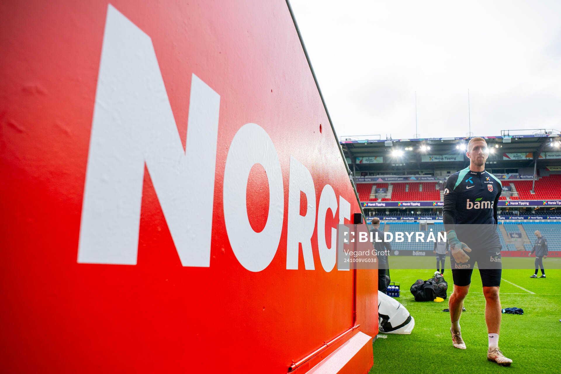 Goalkeeper Egil Selvik of the Norwegian national football
