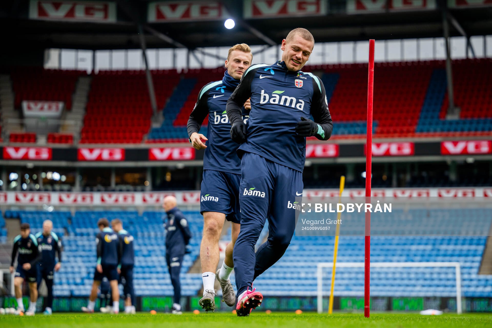 Sondre Langås and Julian Ryerson of the Norwegian national