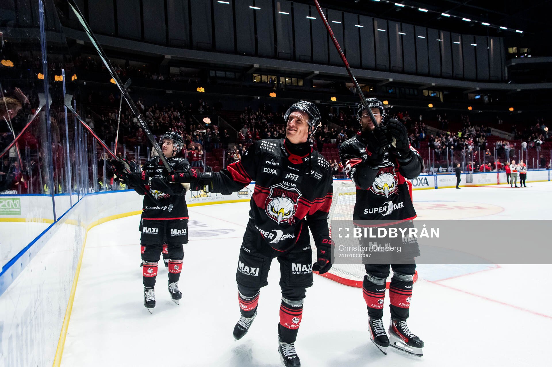 Malmö Redhawks Matias Lassen jublar