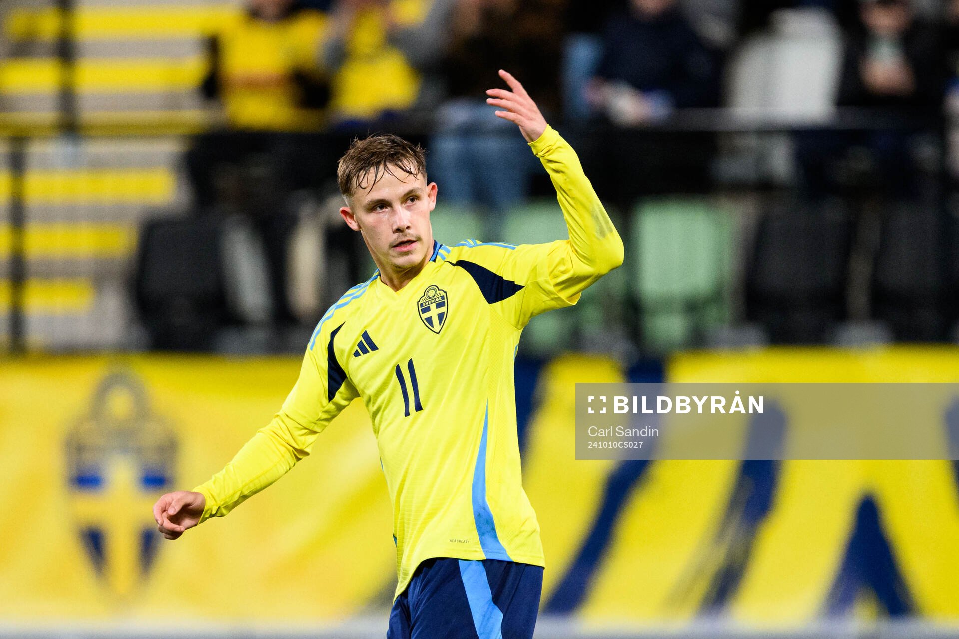 Jacob Ondrejka of Sweden celebrates