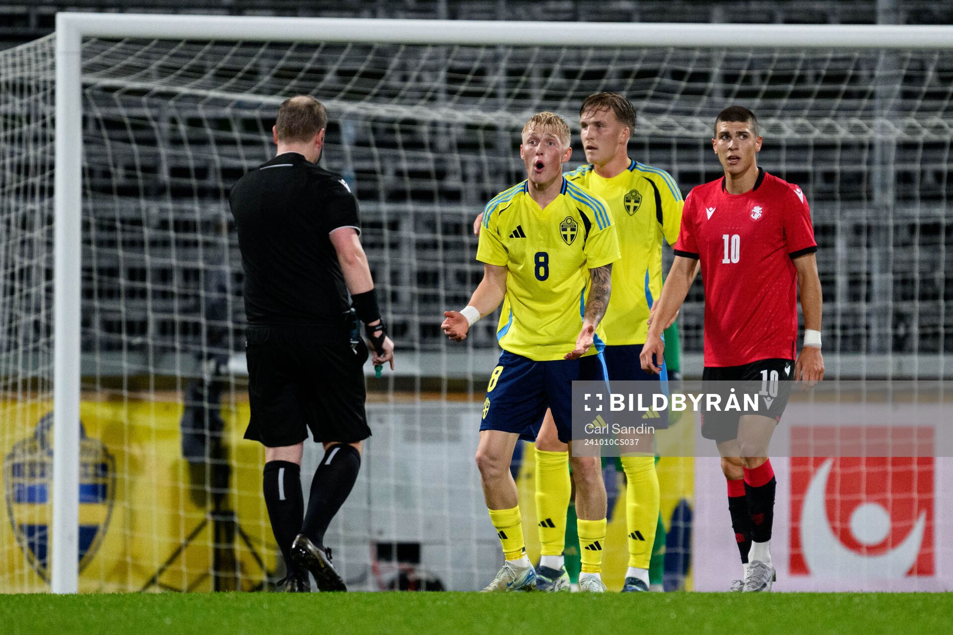 Melker Widell of Sweden reacts