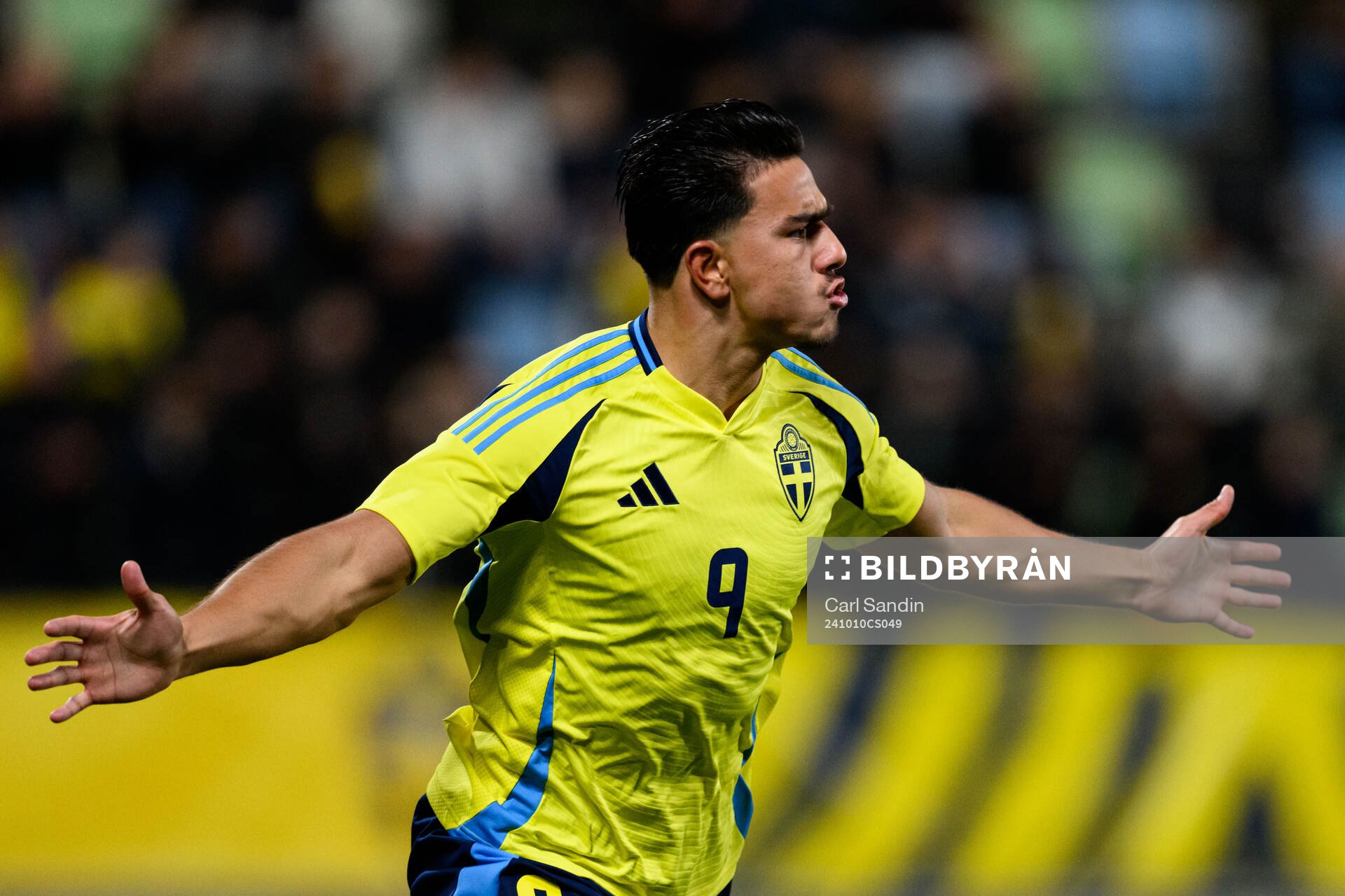 Jusef Erabi of Sweden celebrates