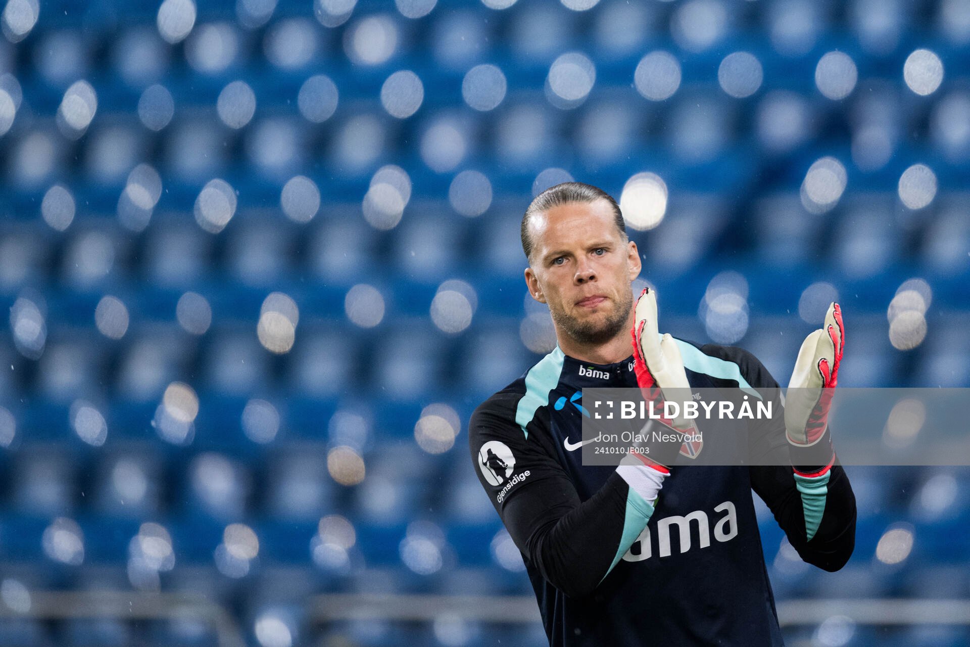 Goalkeeper Ørjan Håskjold Nyland of Norway