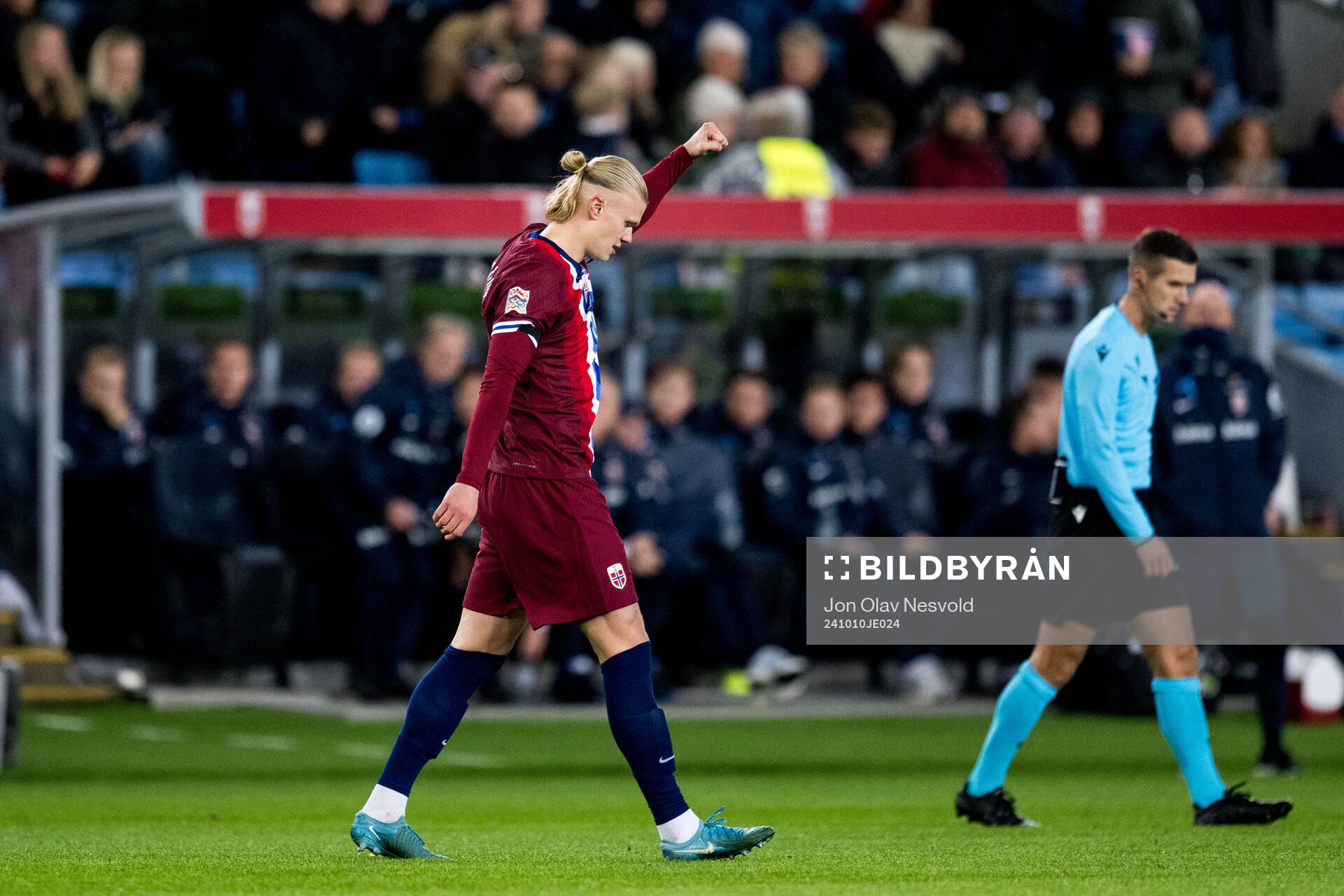 Erling Braut Haaland of Norway celebrates