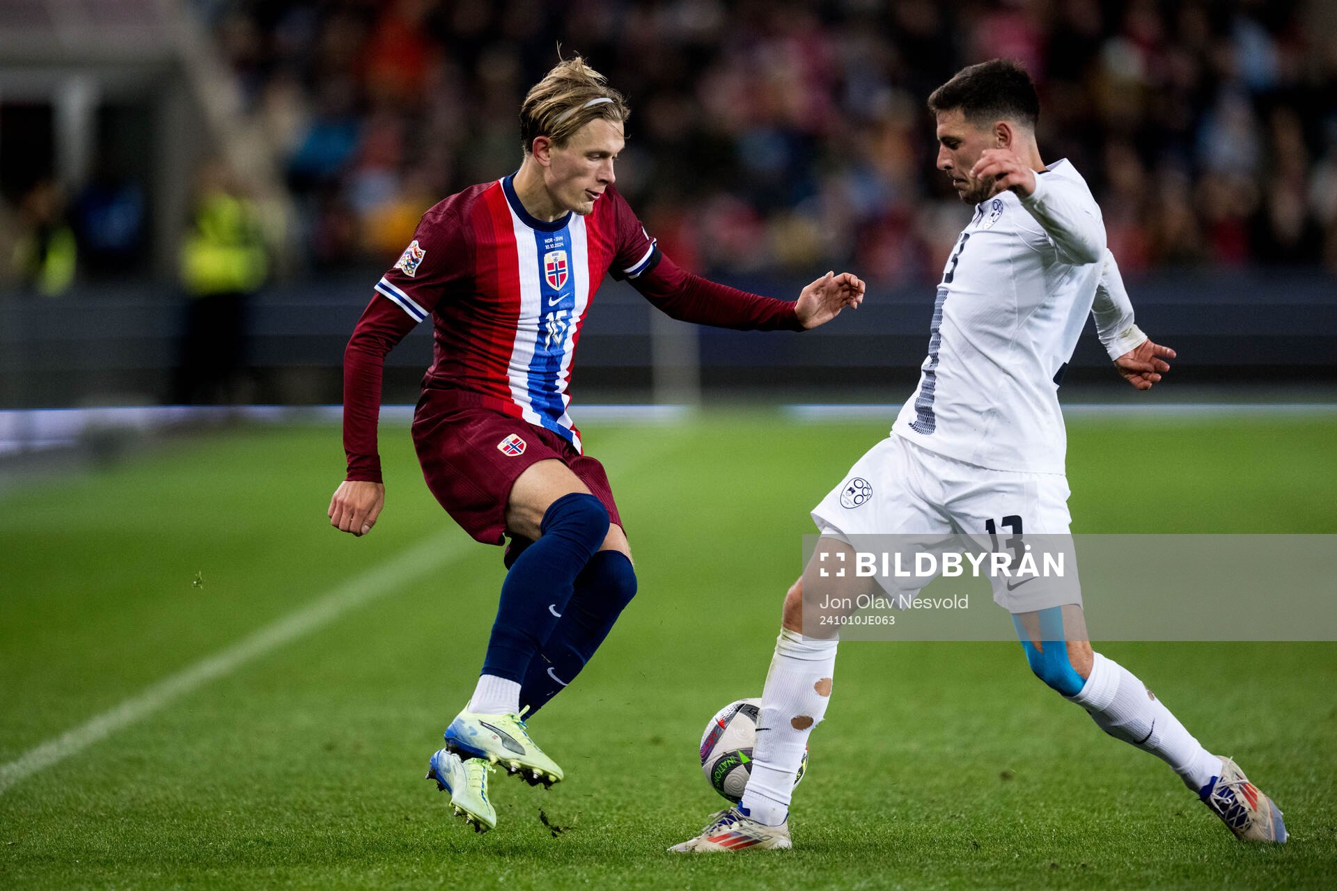 Marcus Holmgren Pedersen of Norway and Erik Janza of