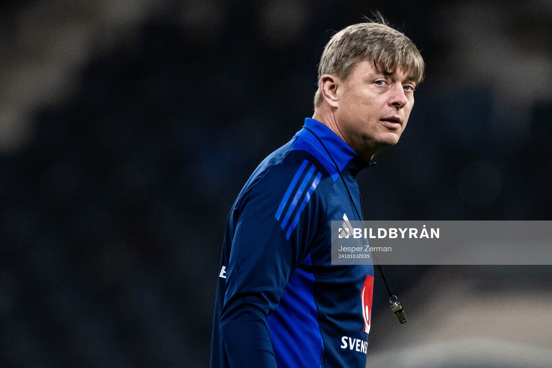 head coach Jon Dahl Tomasson of the Swedish men's football