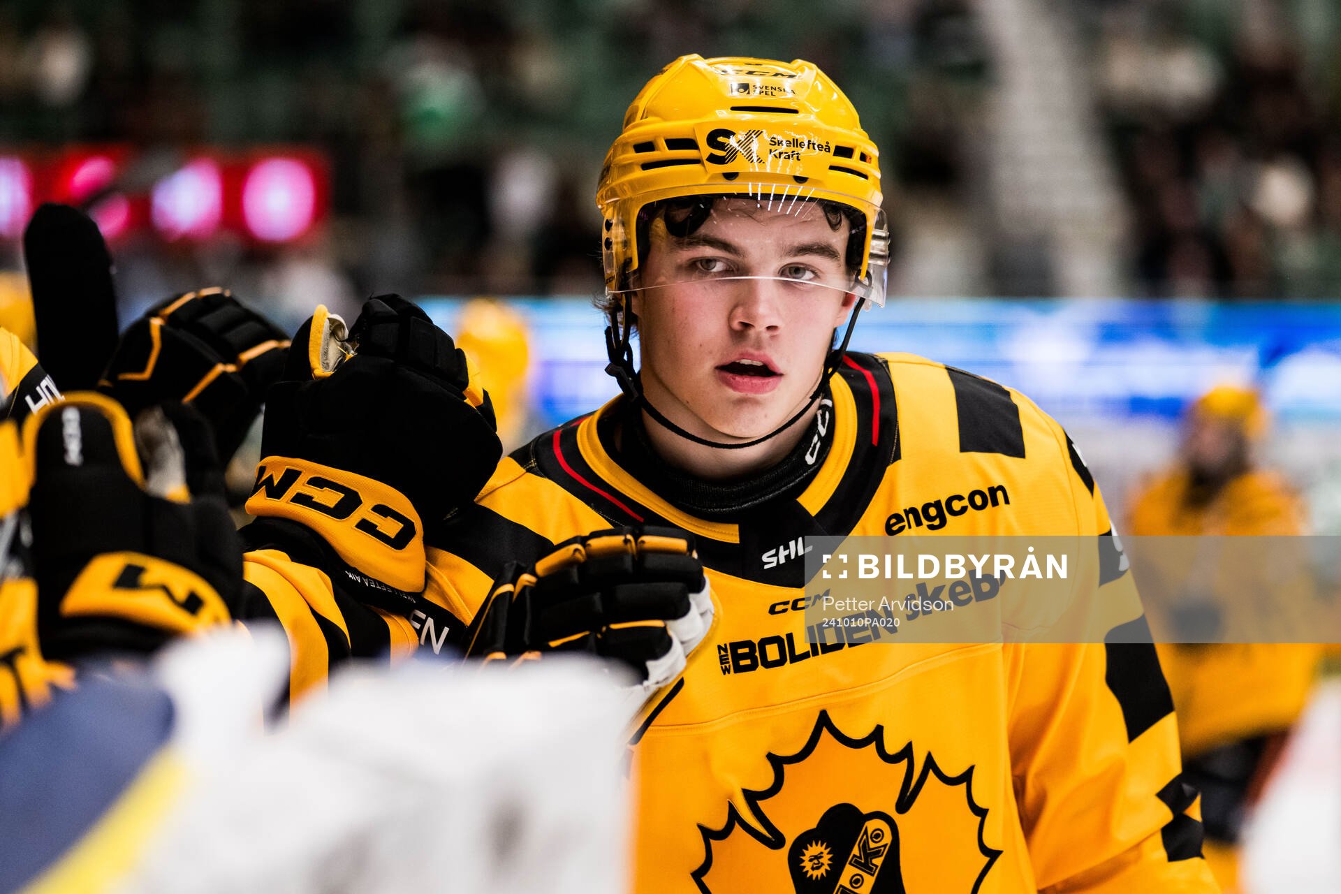Skellefteås Axel Sandin Pellikka jublar