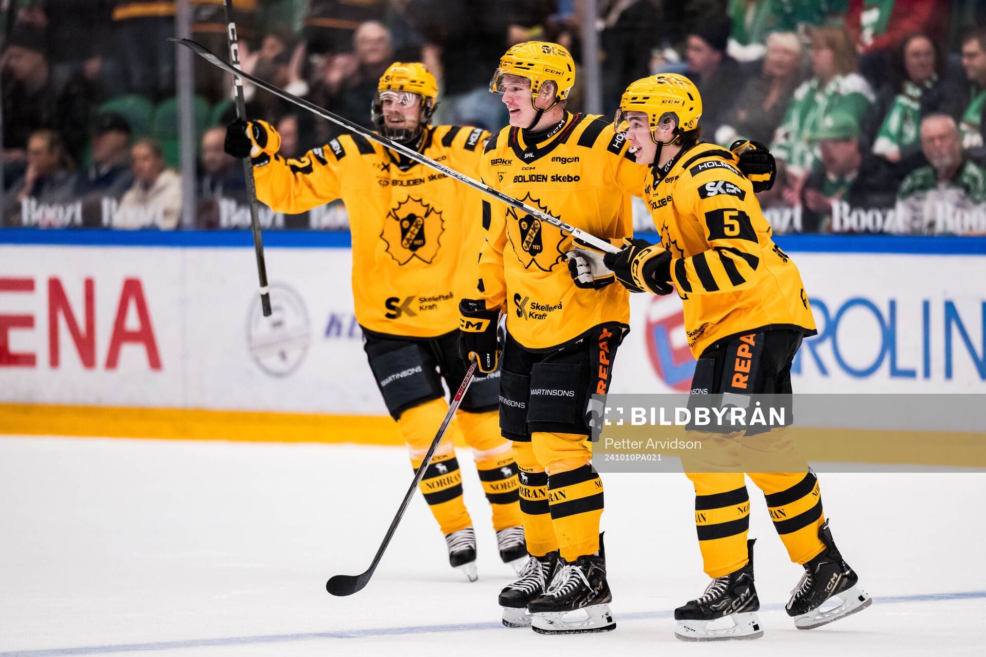 Skellefteås Axel Sandin Pellikka jublar