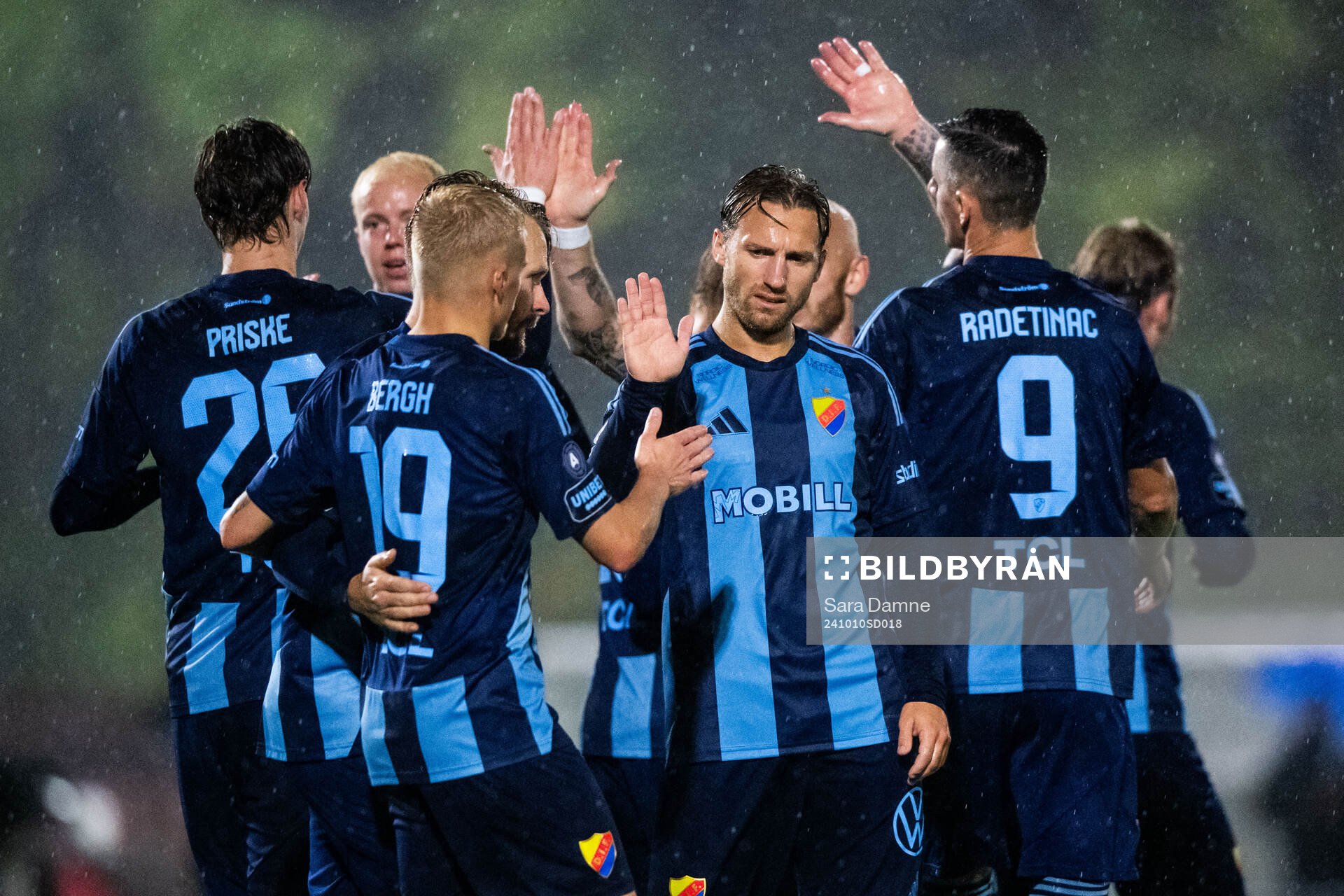Djurgårdens spelare jublar