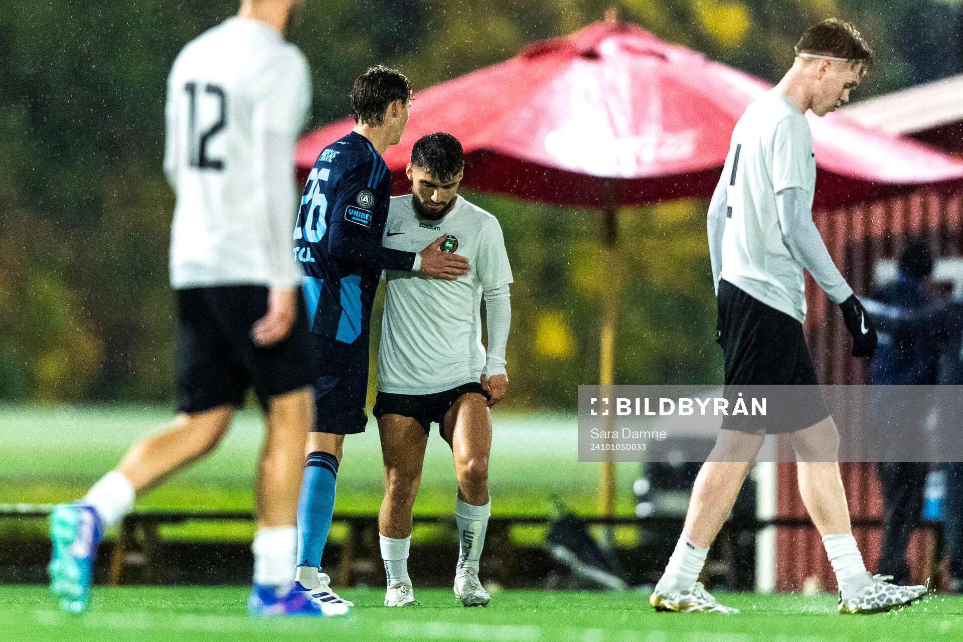 FC Järfällas Anthony Portilla deppar