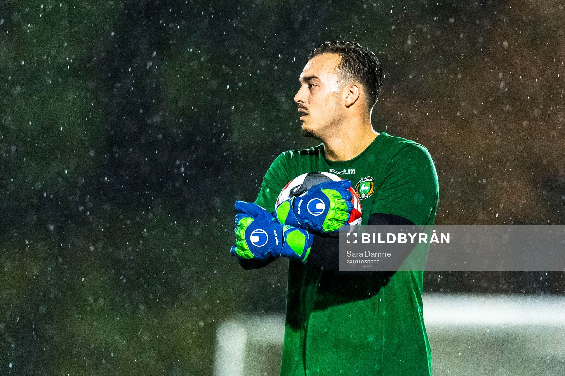 FC Järfällas målvakt Christos Liantas