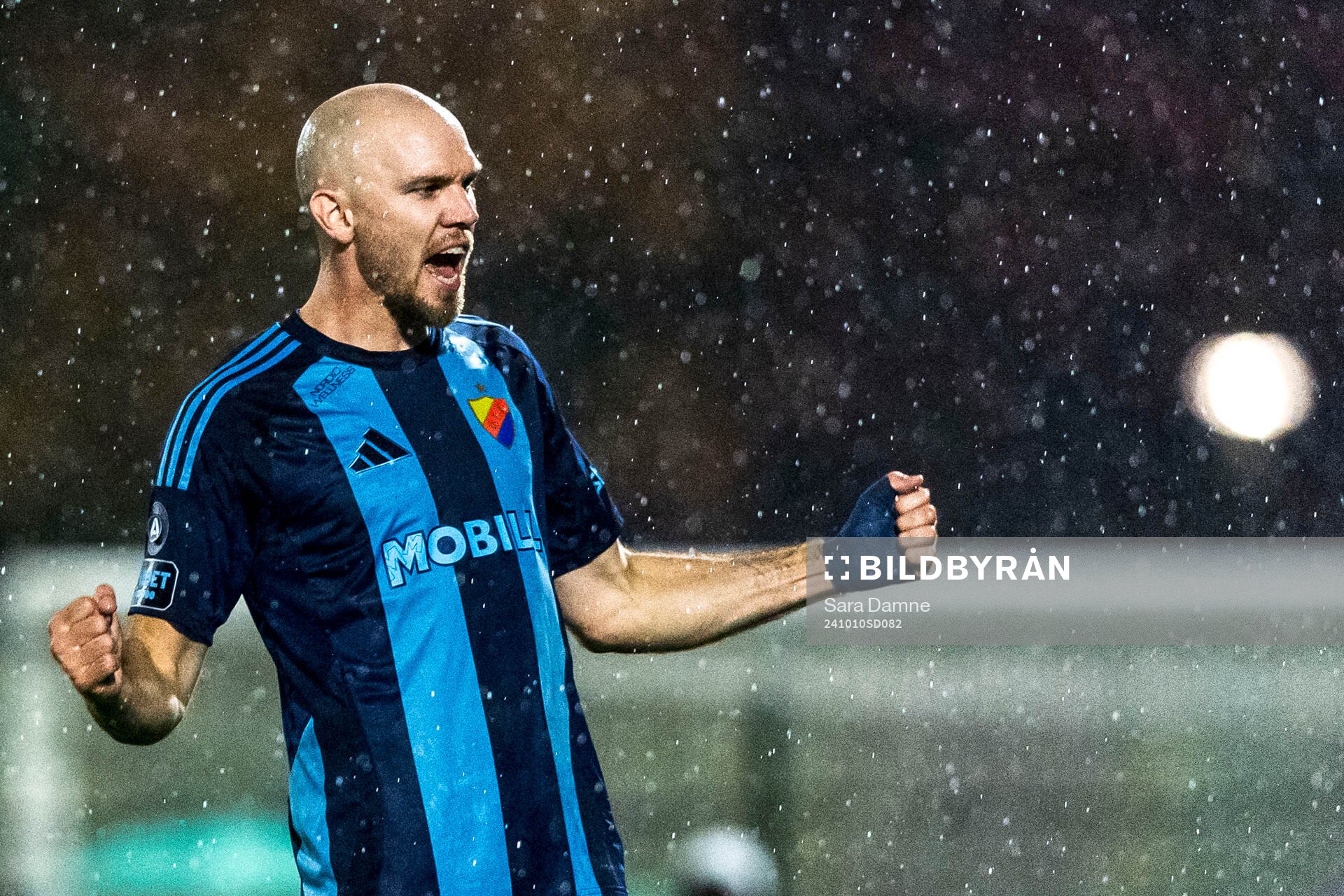 Djurgårdens Marcus Danielson jublar