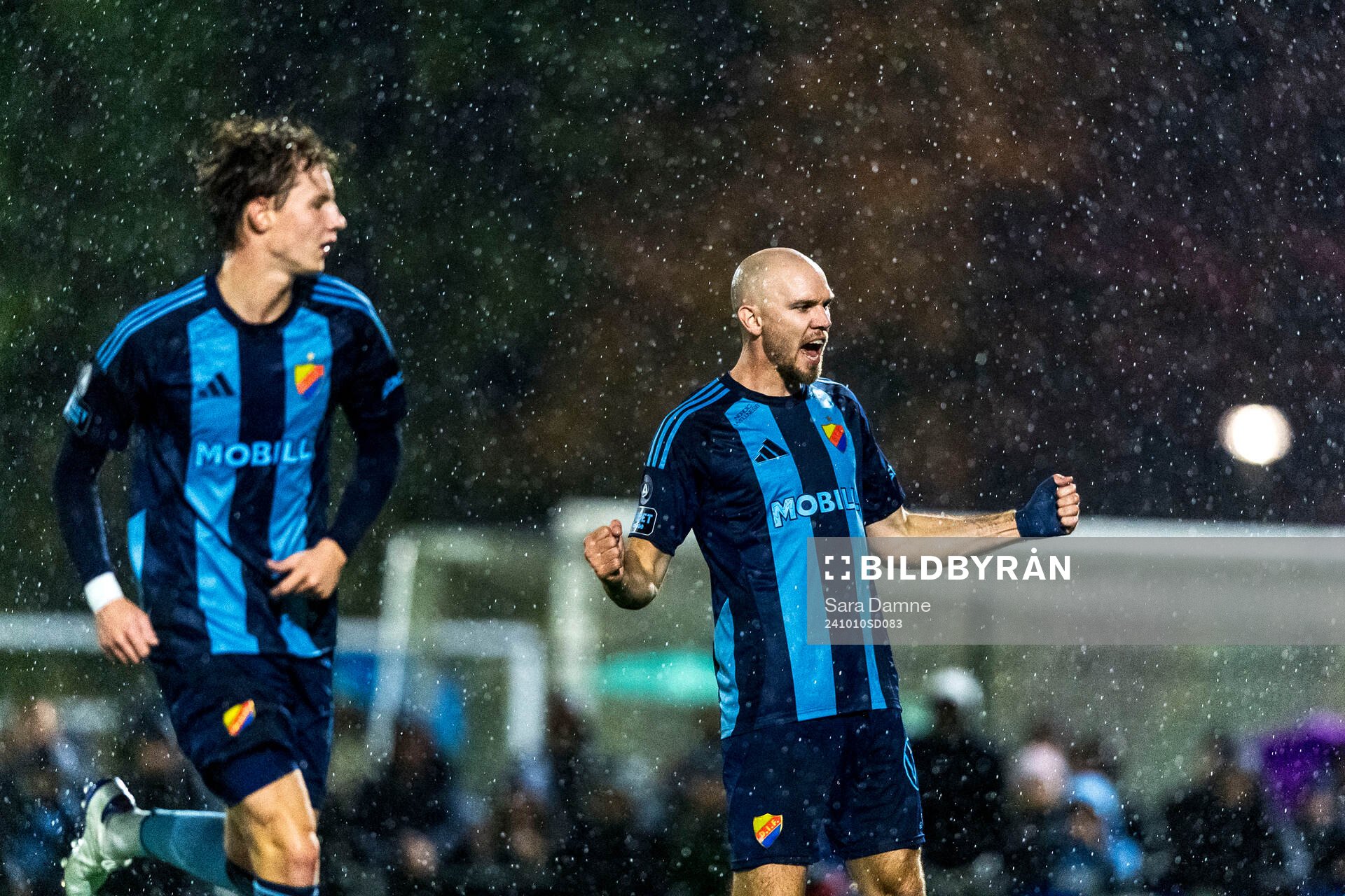 Djurgårdens Marcus Danielson jublar