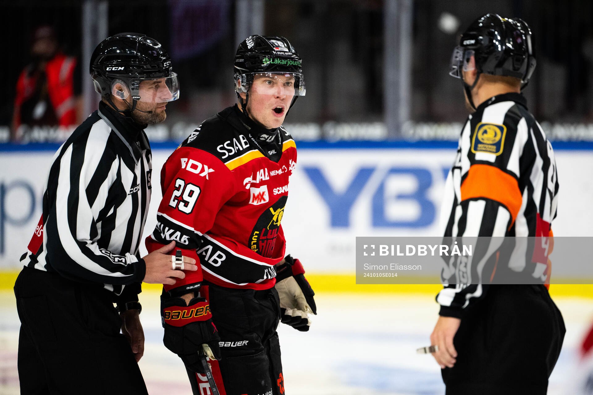 Luleås Erik Gustafsson reagerar