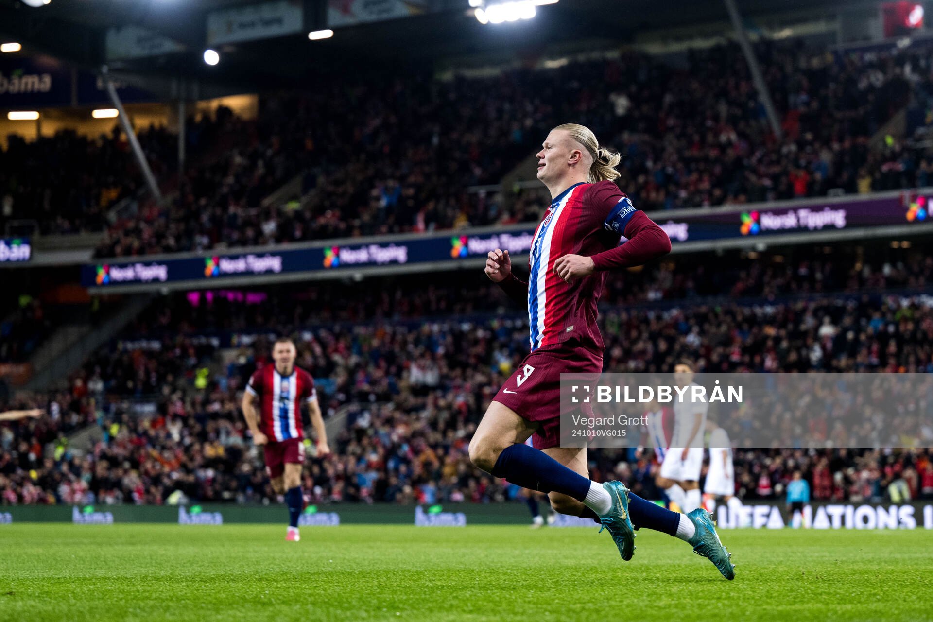 Erling Braut Haaland of Norway celebrates