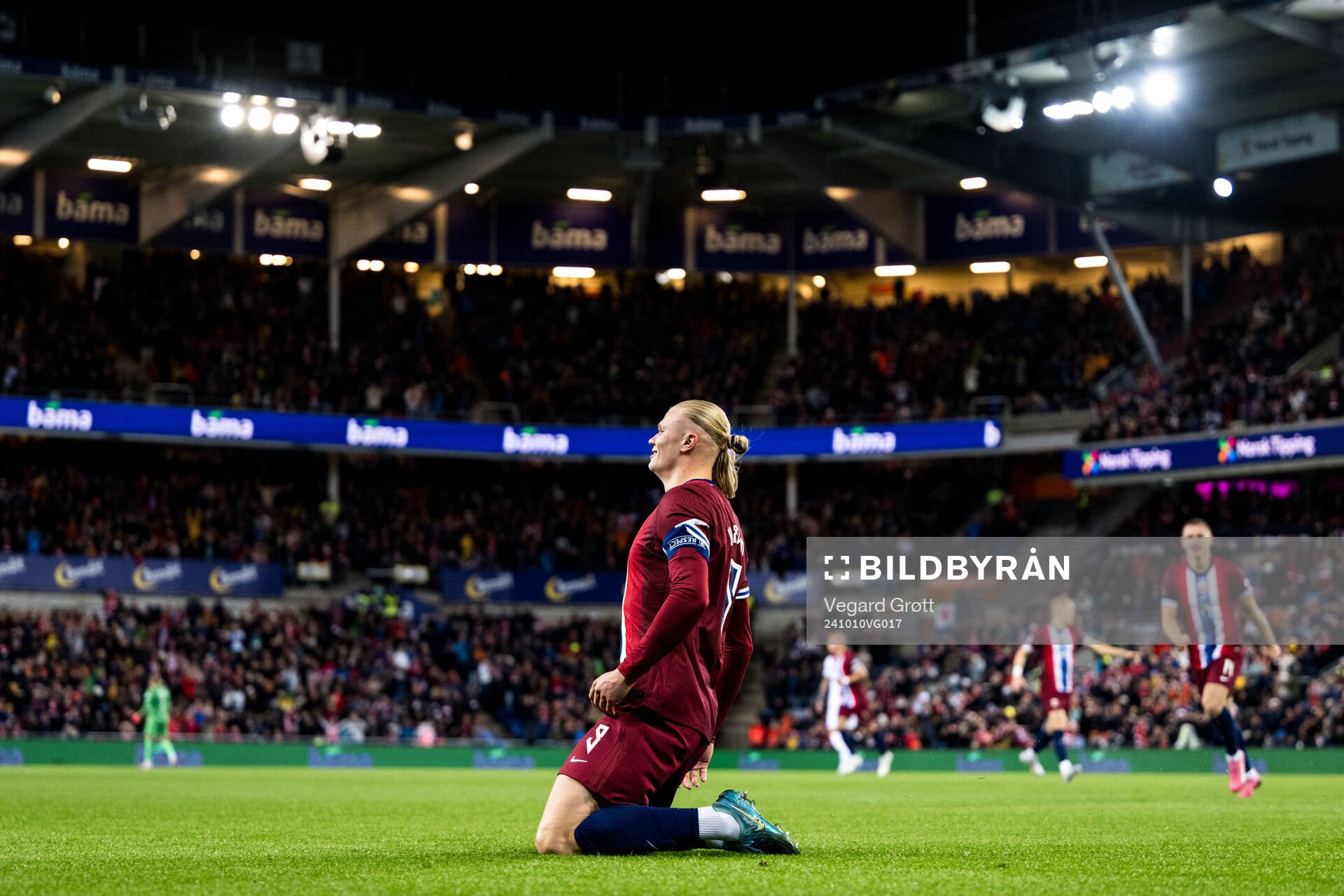 Erling Braut Haaland of Norway celebrates