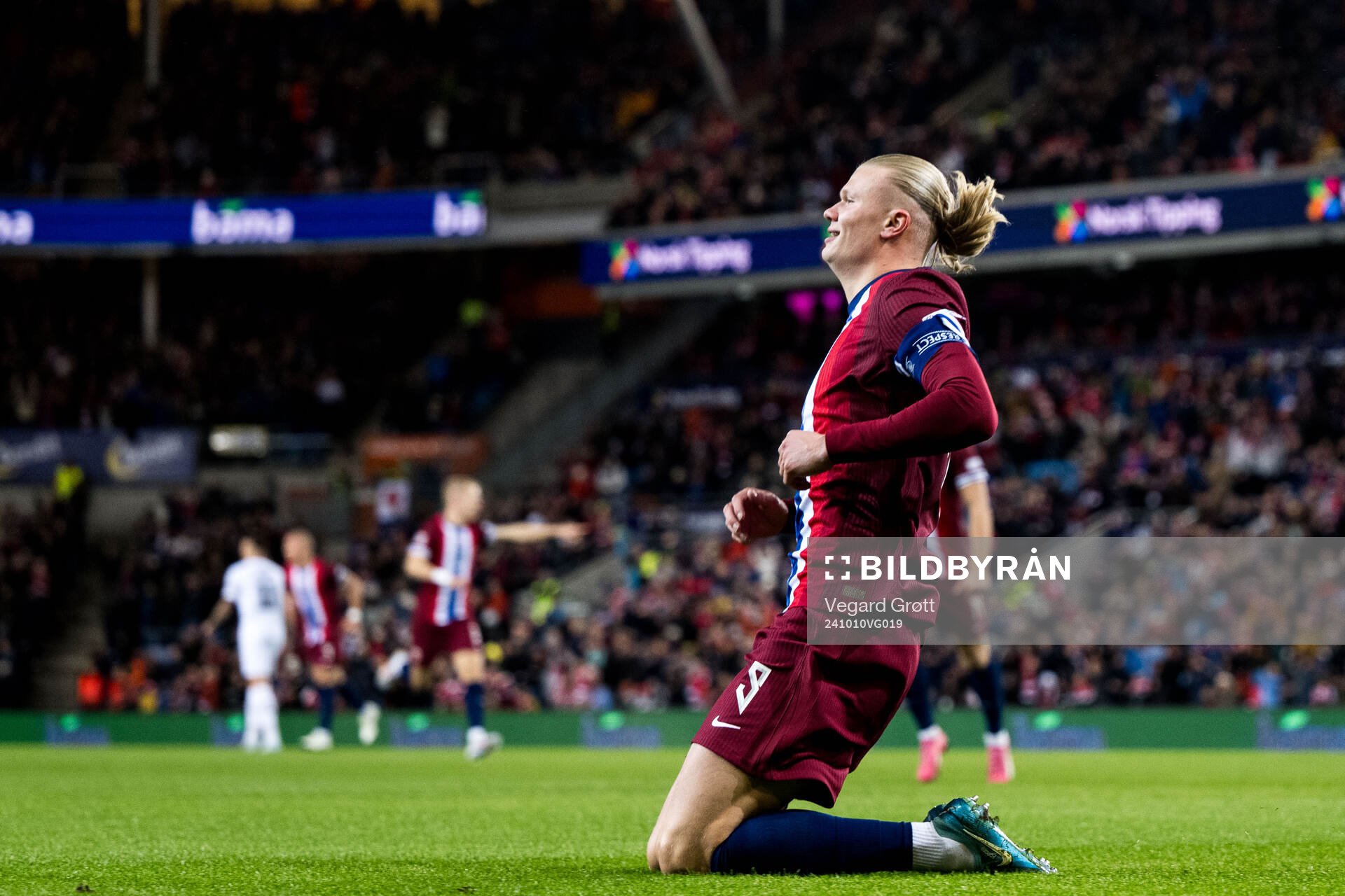Erling Braut Haaland of Norway celebrates