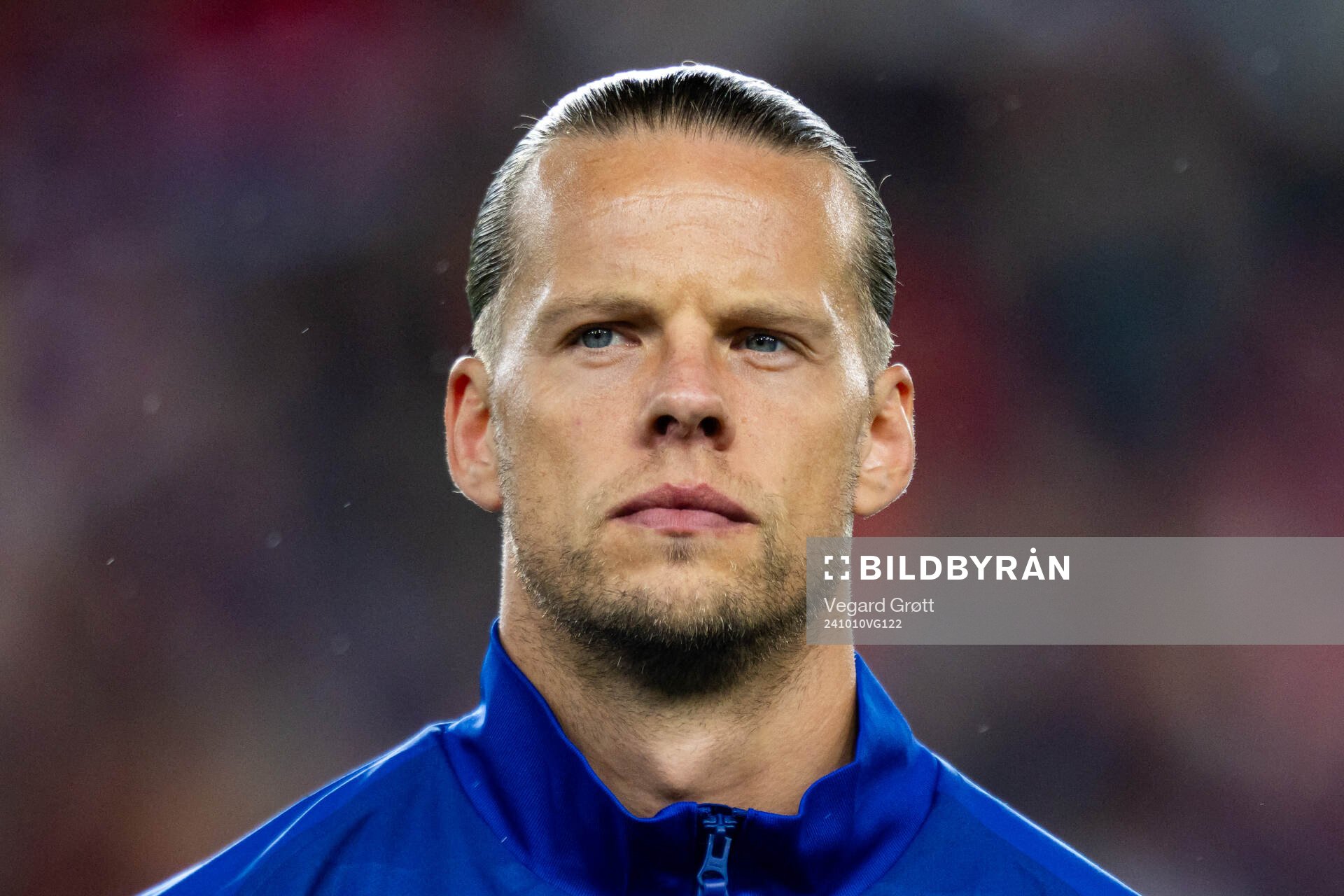 Goalkeeper Ørjan Håskjold Nyland of Norway line up