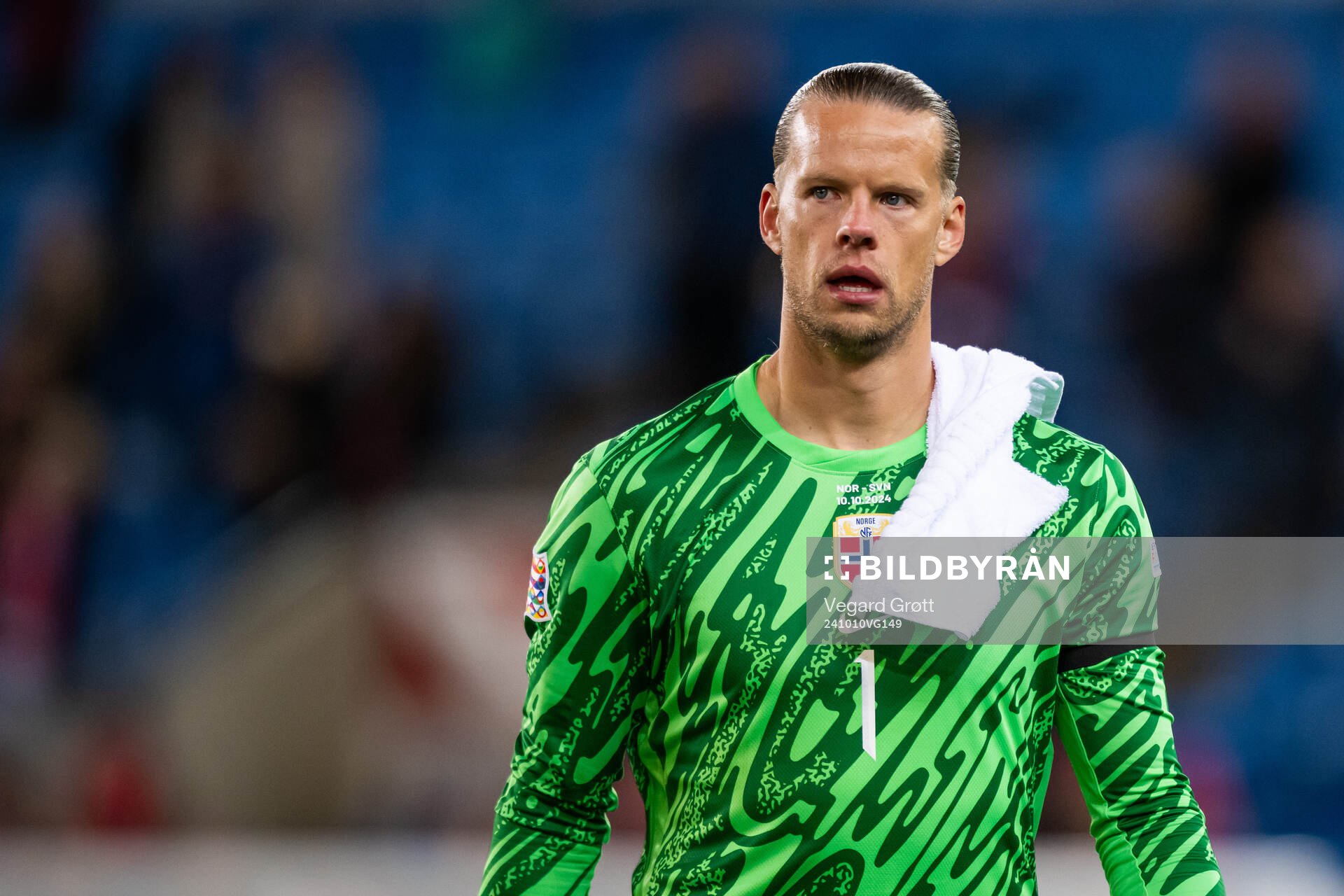 Goalkeeper Ørjan Håskjold Nyland of Norway