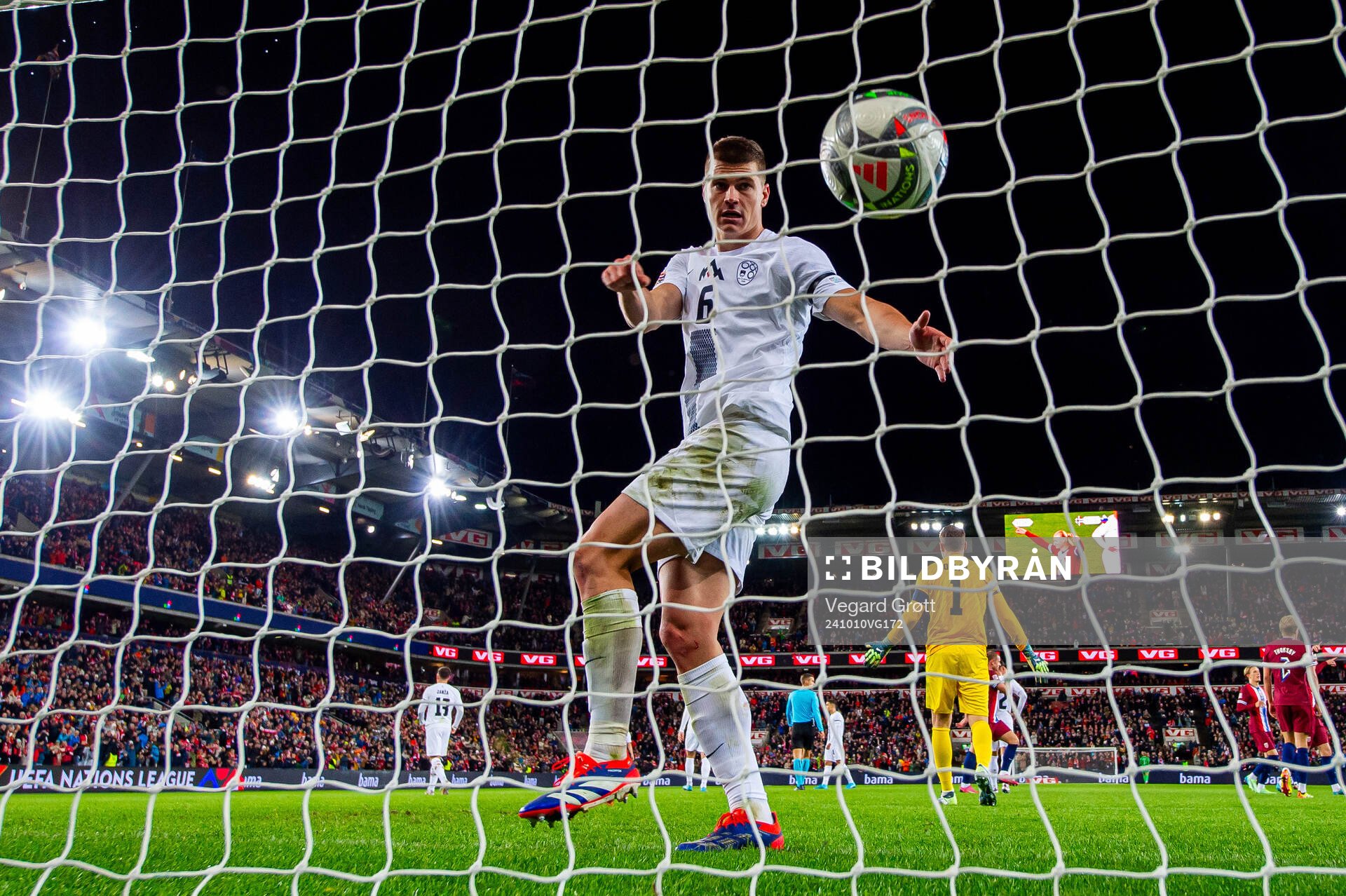 Jaka Bijol of Slovenia looks dejected