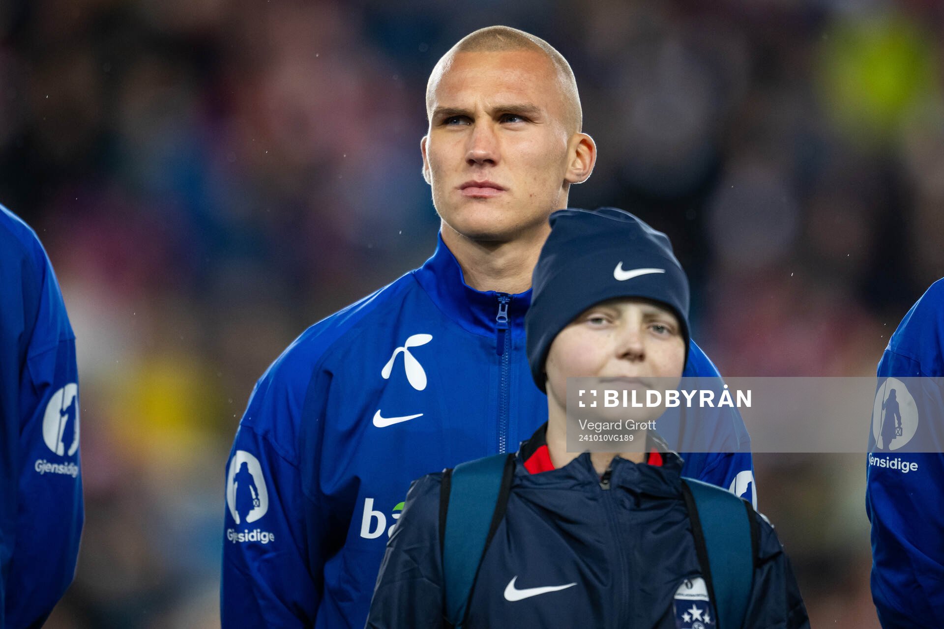 Leo Østigård  of Norway line up