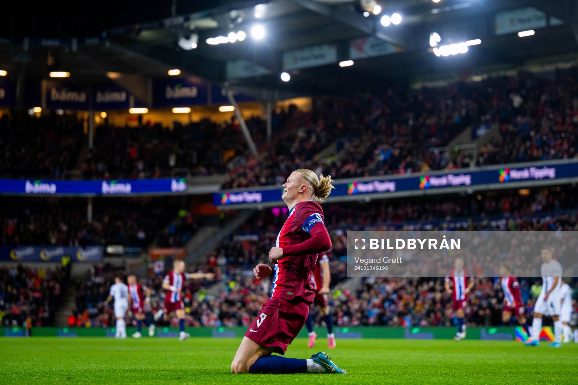 Erling Braut Haaland of Norway celebrates