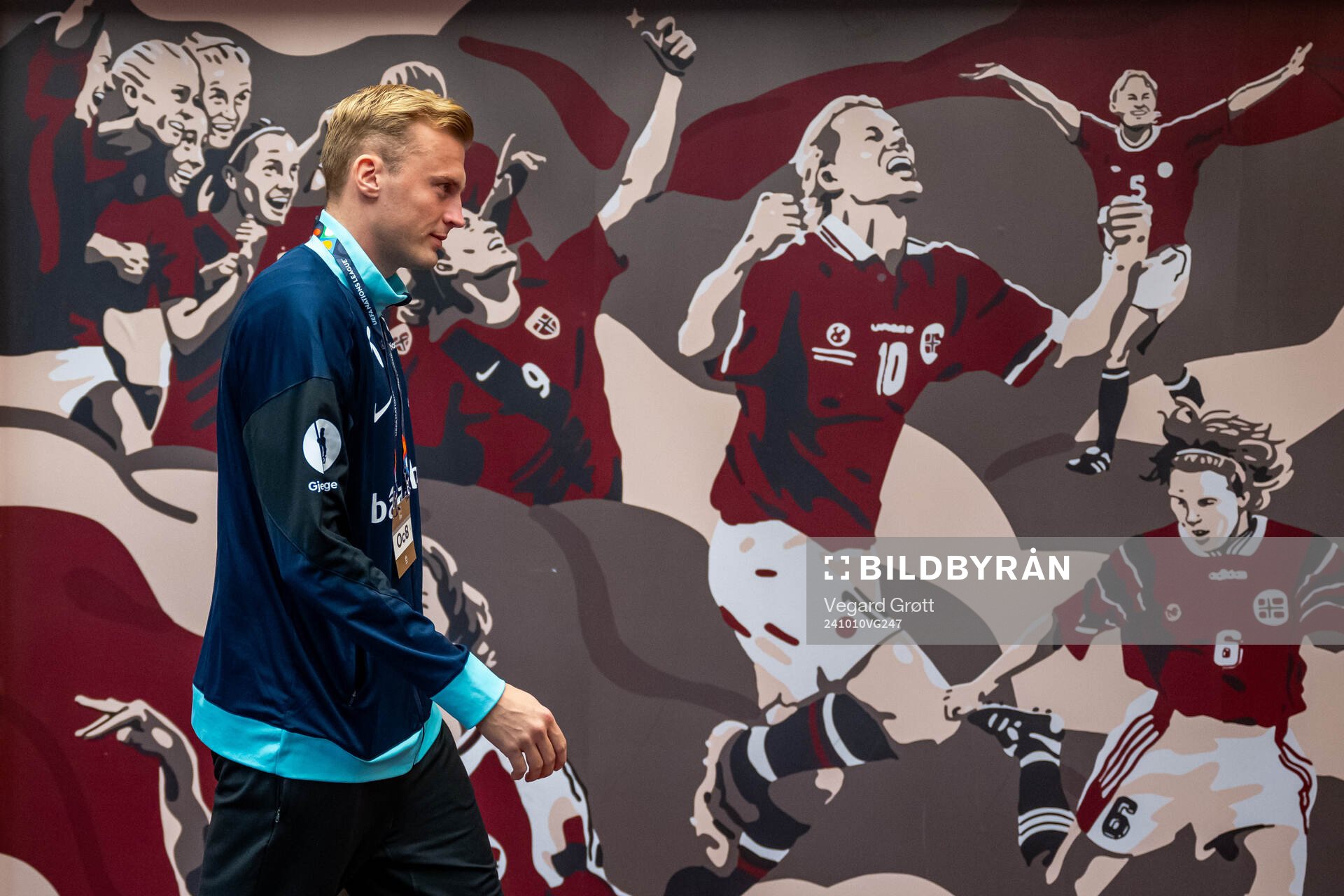 Sondre Langås of Norway arrives