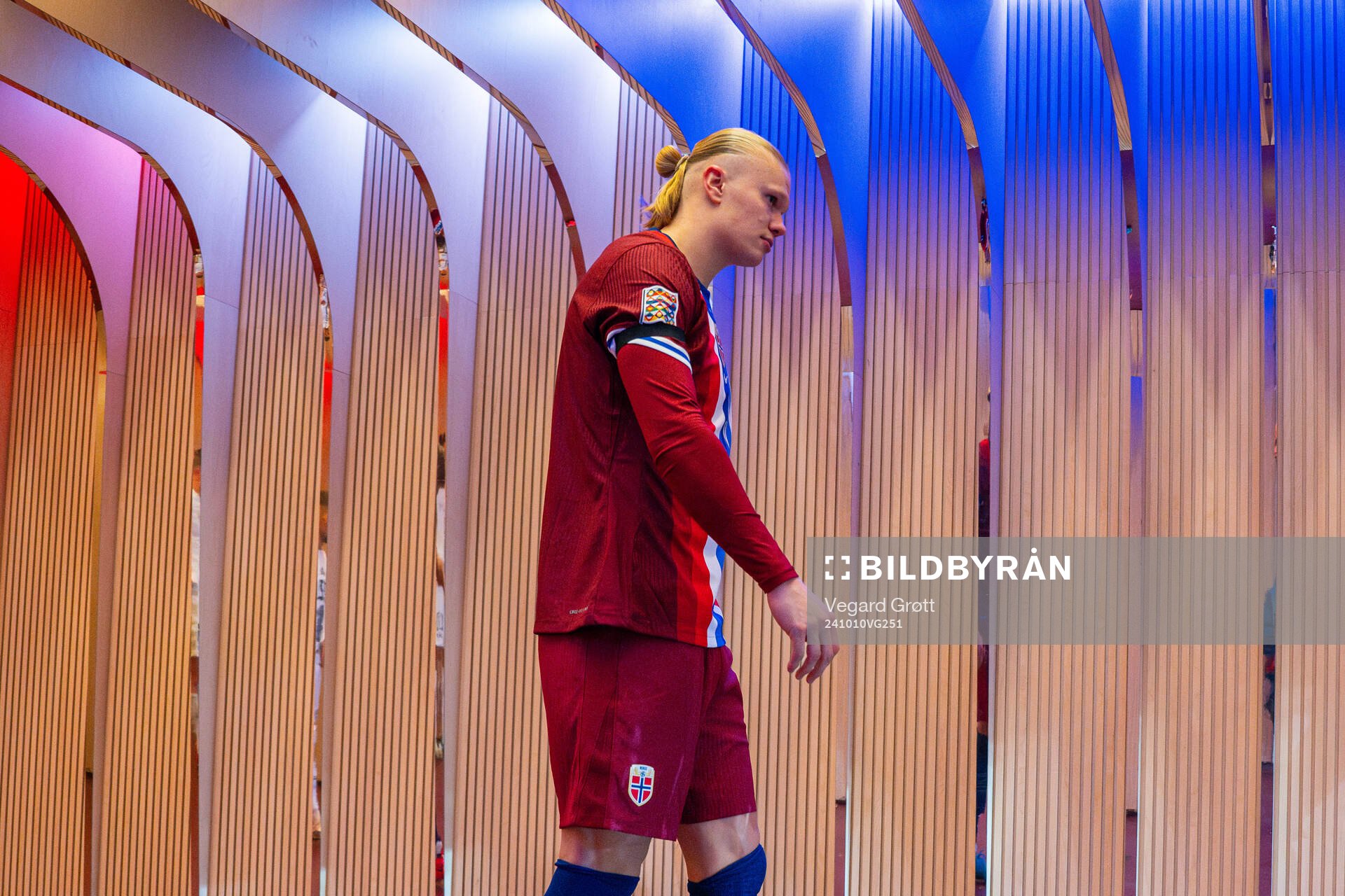 Erling Braut Haaland of Norway at half-time