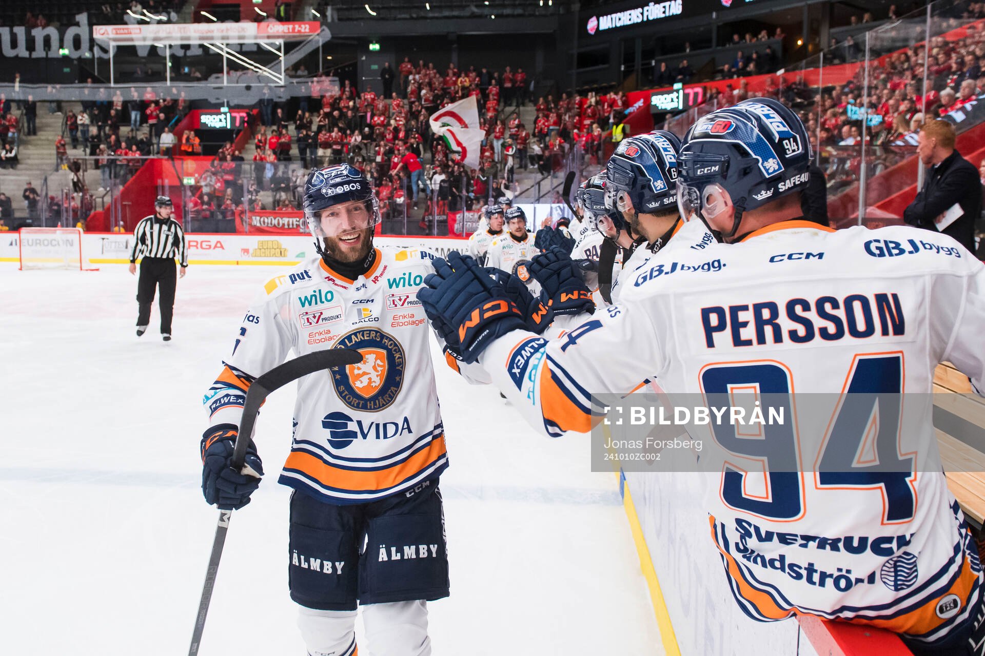 Växjös Petter Granberg jublar