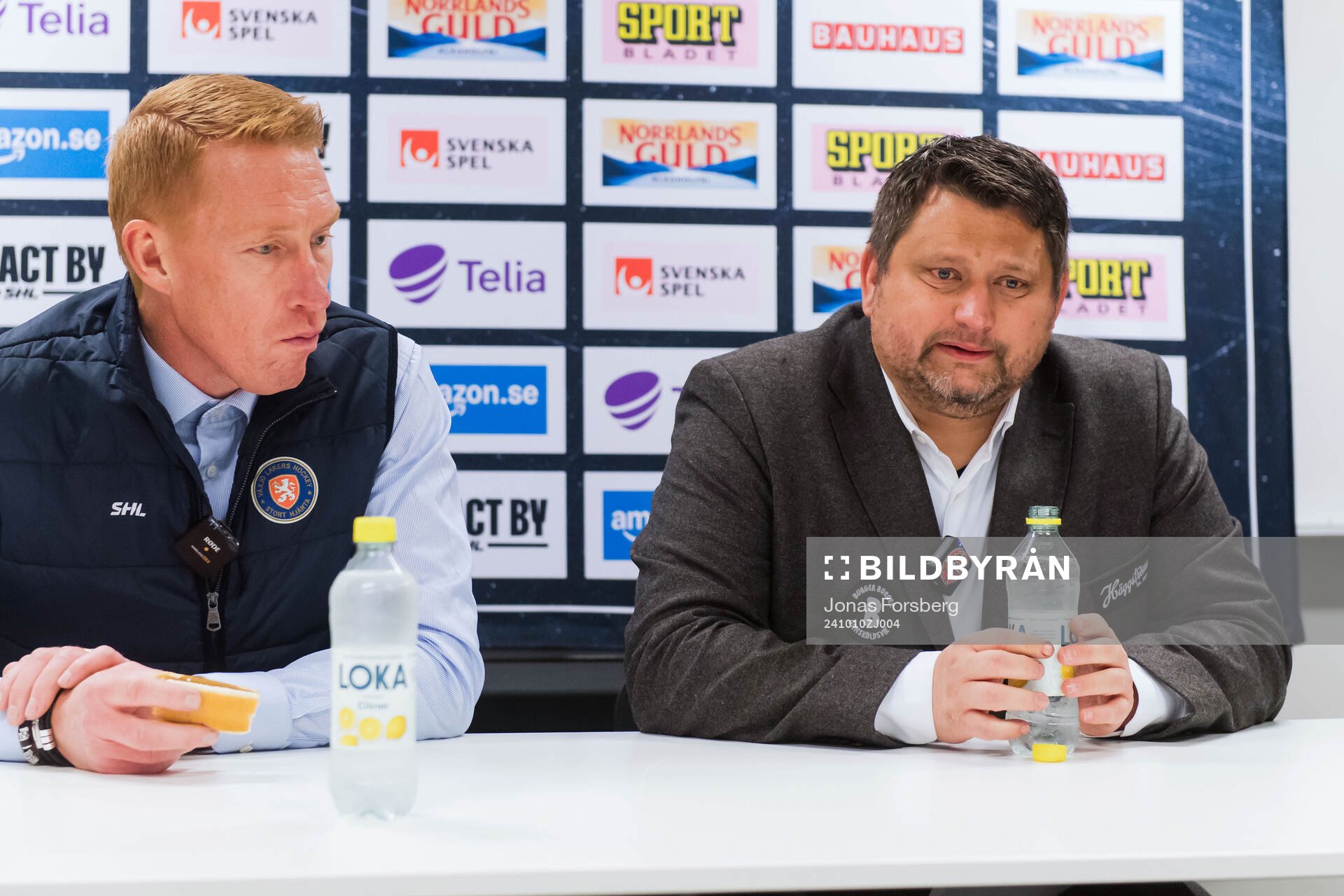 Växjös tränare Jörgen Jönsson och MoDos tränare