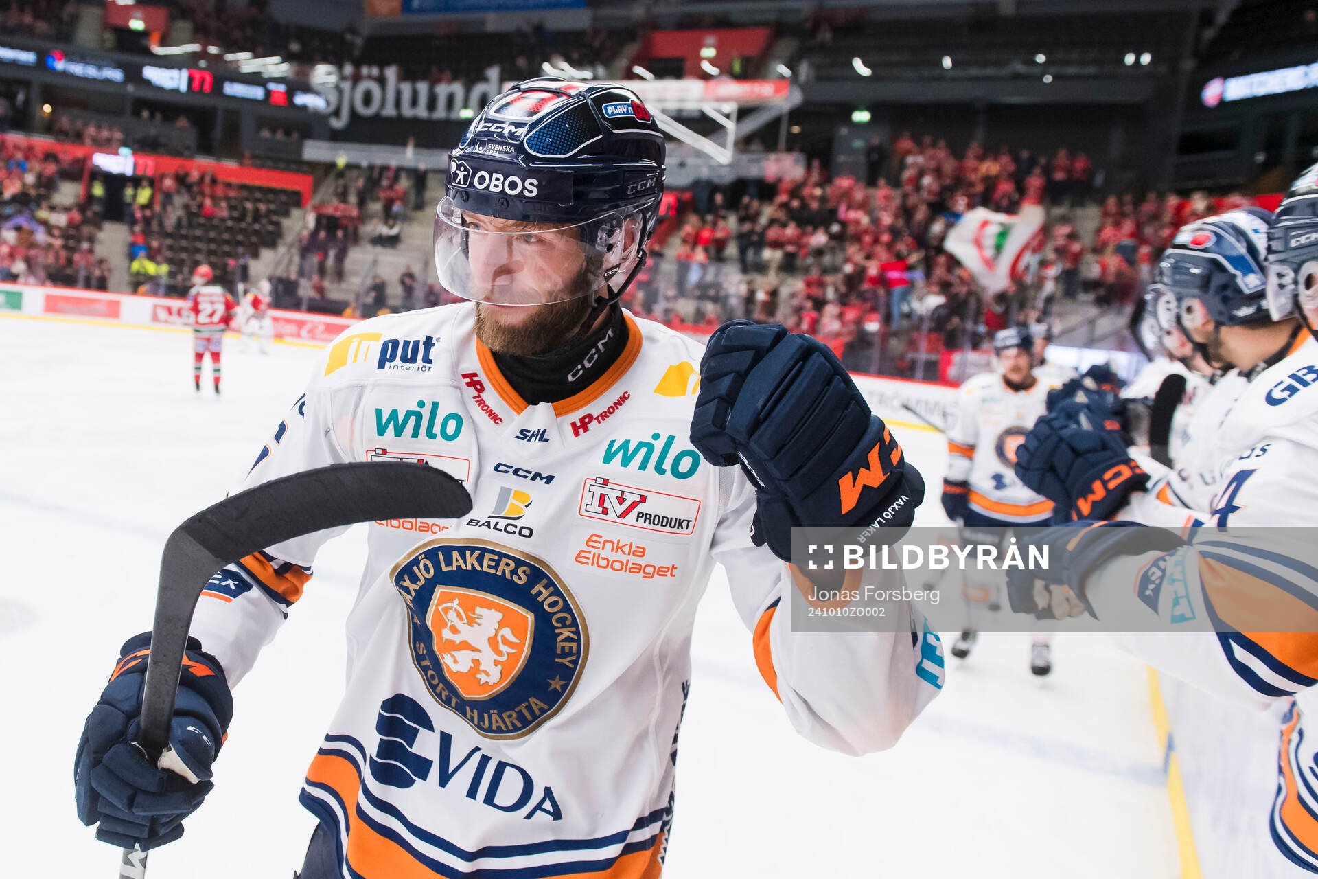 Växjös Petter Granberg jublar