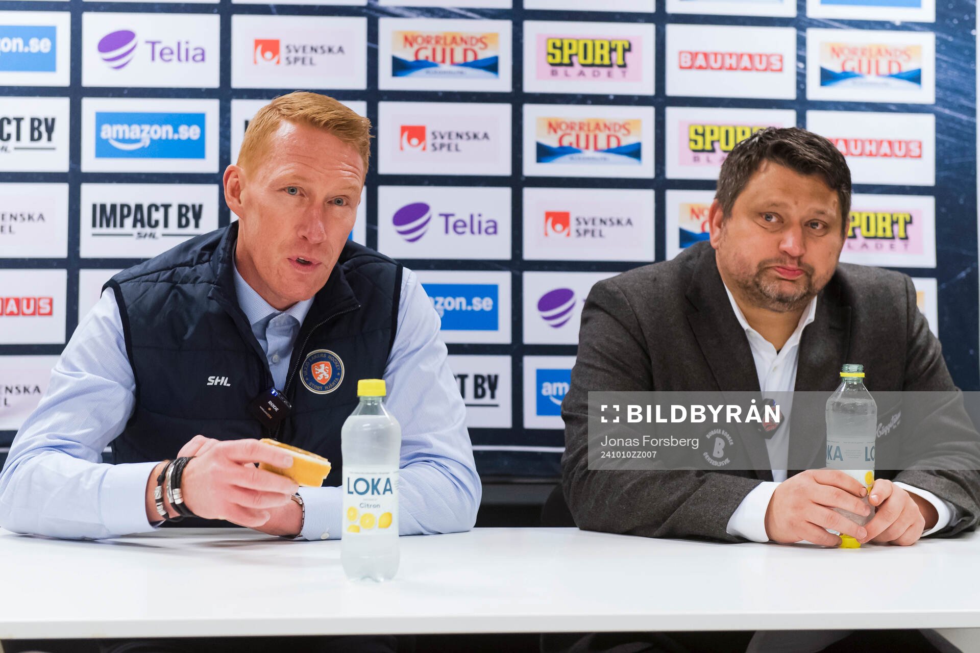 Växjös tränare Jörgen Jönsson och MoDos tränare