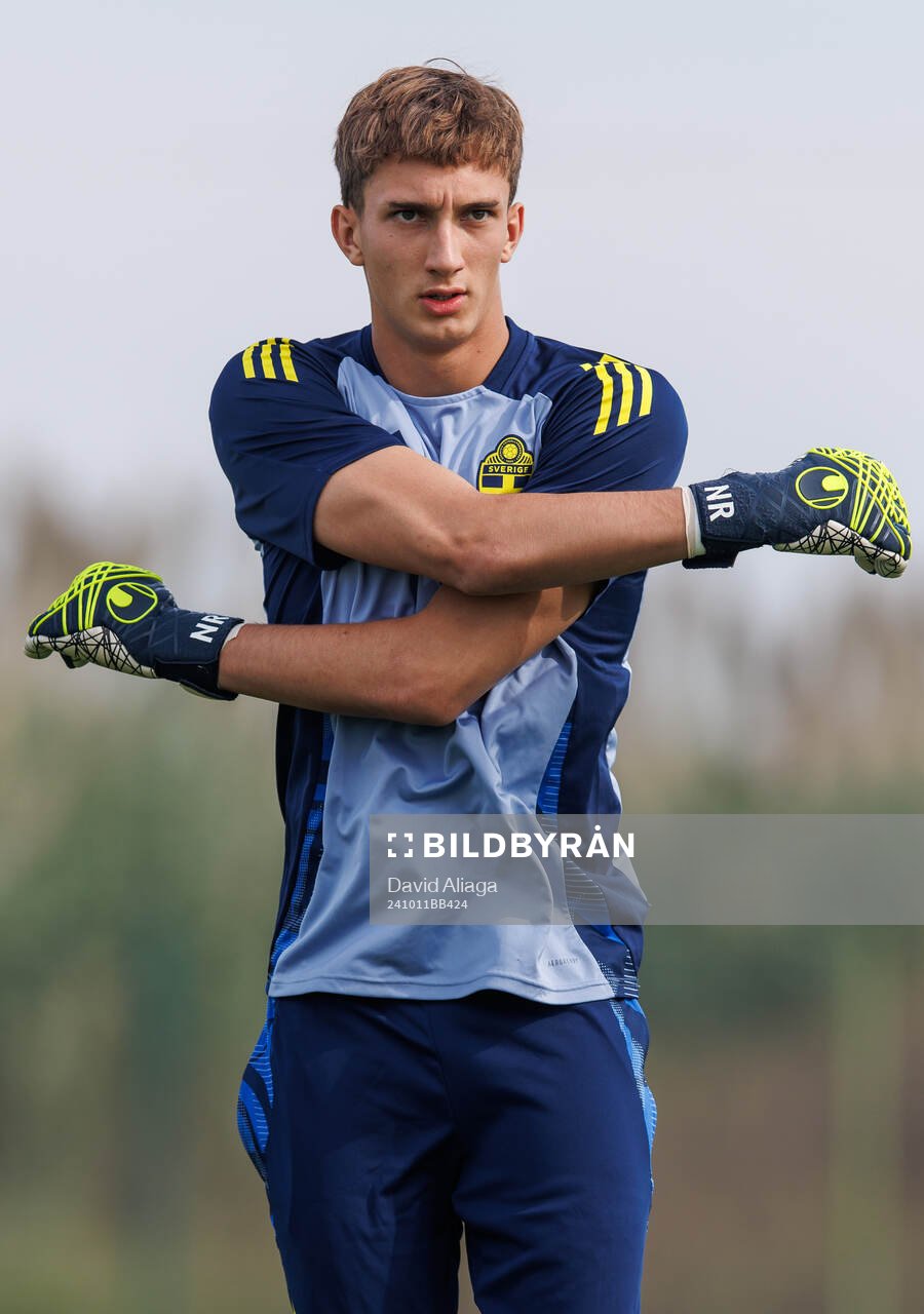 goalkeeper Nils Ramming of Sweden