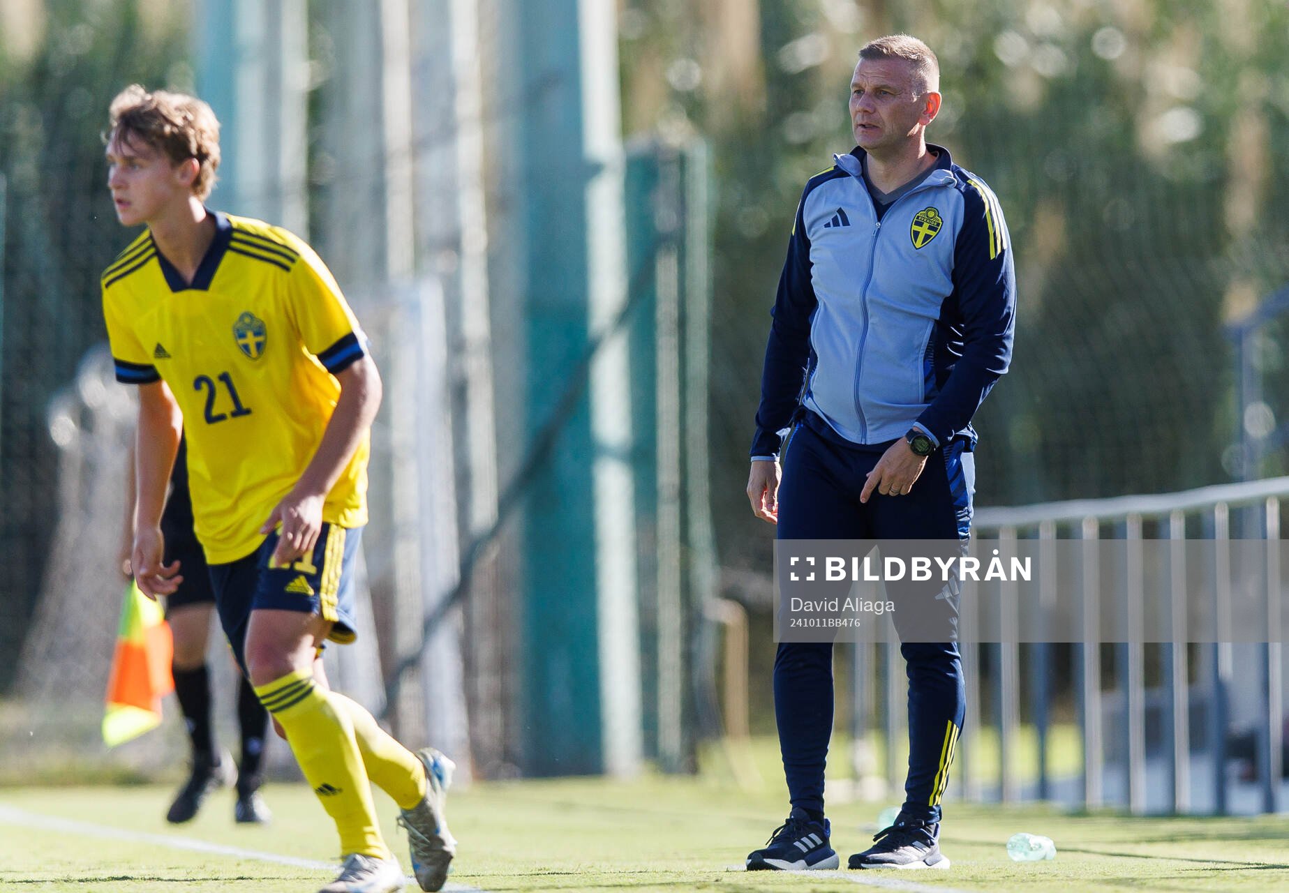 head coach Andreas Pettersson of Sweden