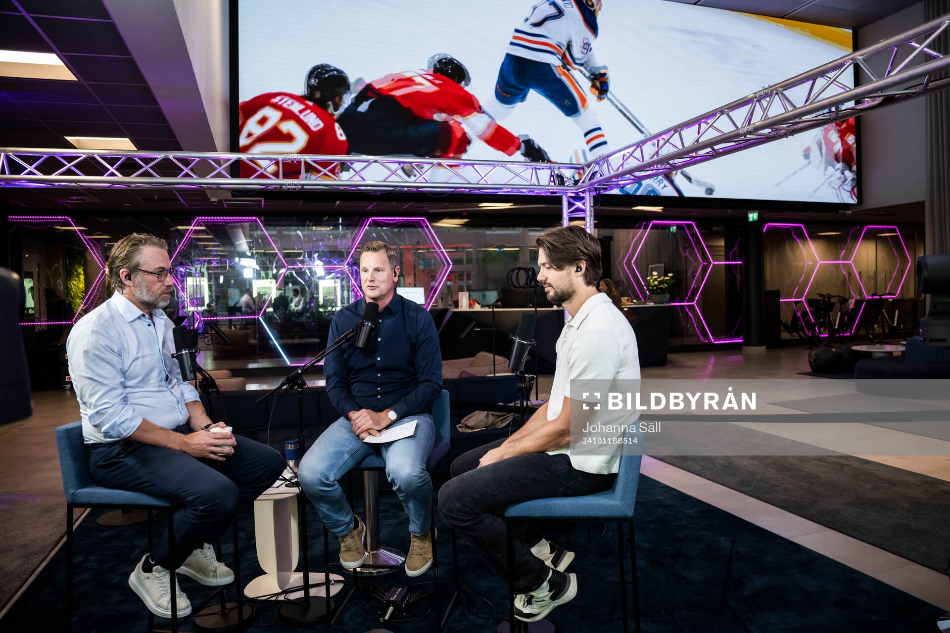 Peter Forsberg, Niklas Jidhe och Jacob Josefson