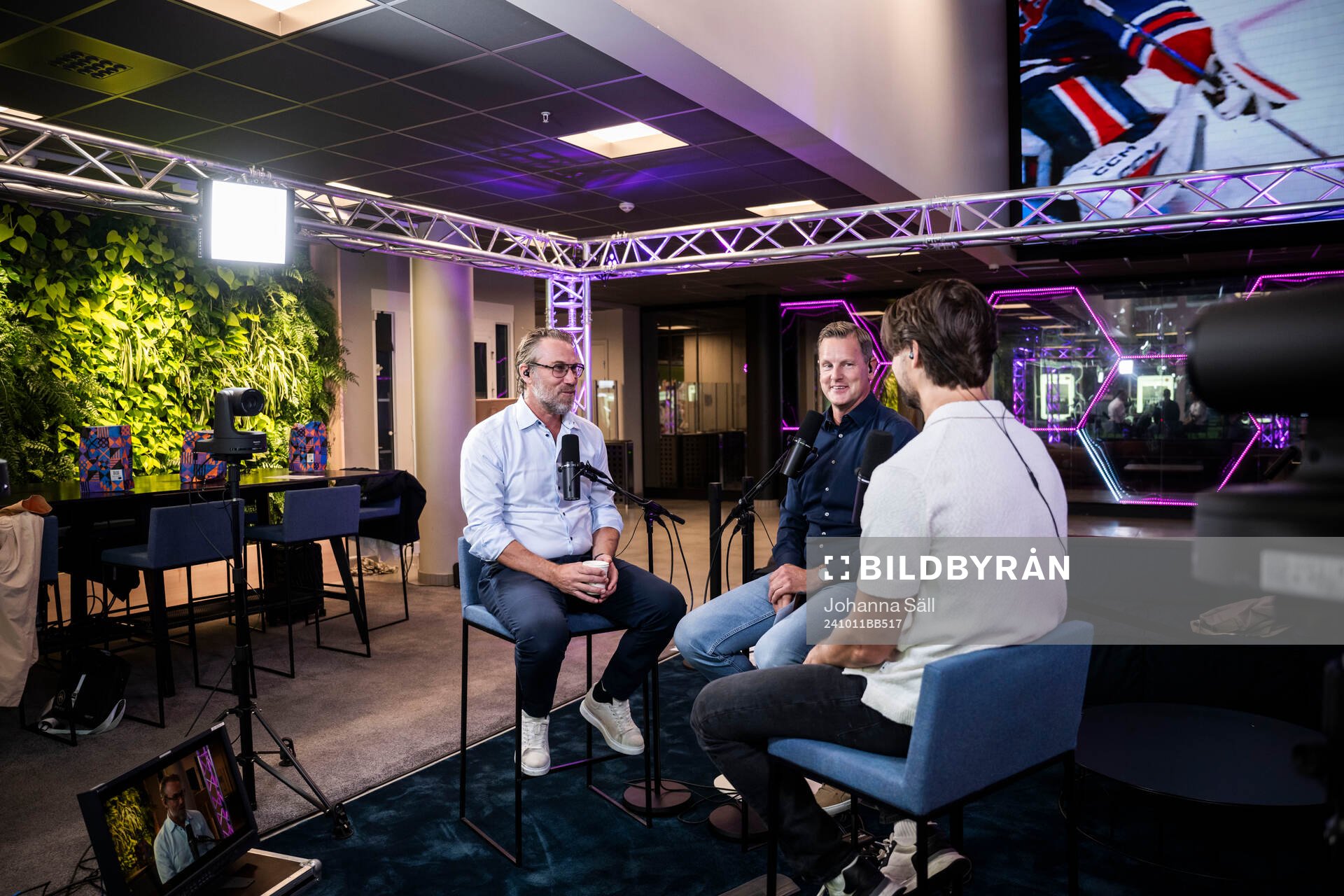Peter Forsberg, Niklas Jidhe och Jacob Josefson