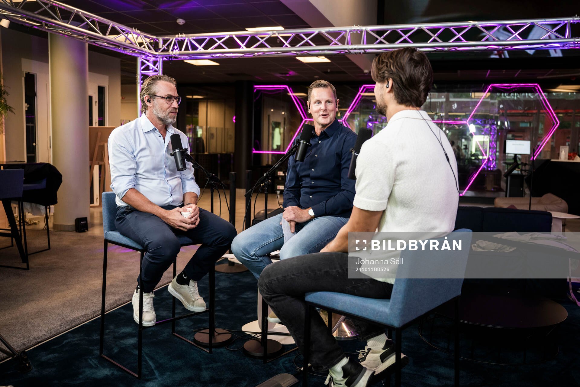 Peter Forsberg, Niklas Jidhe och Jacob Josefson