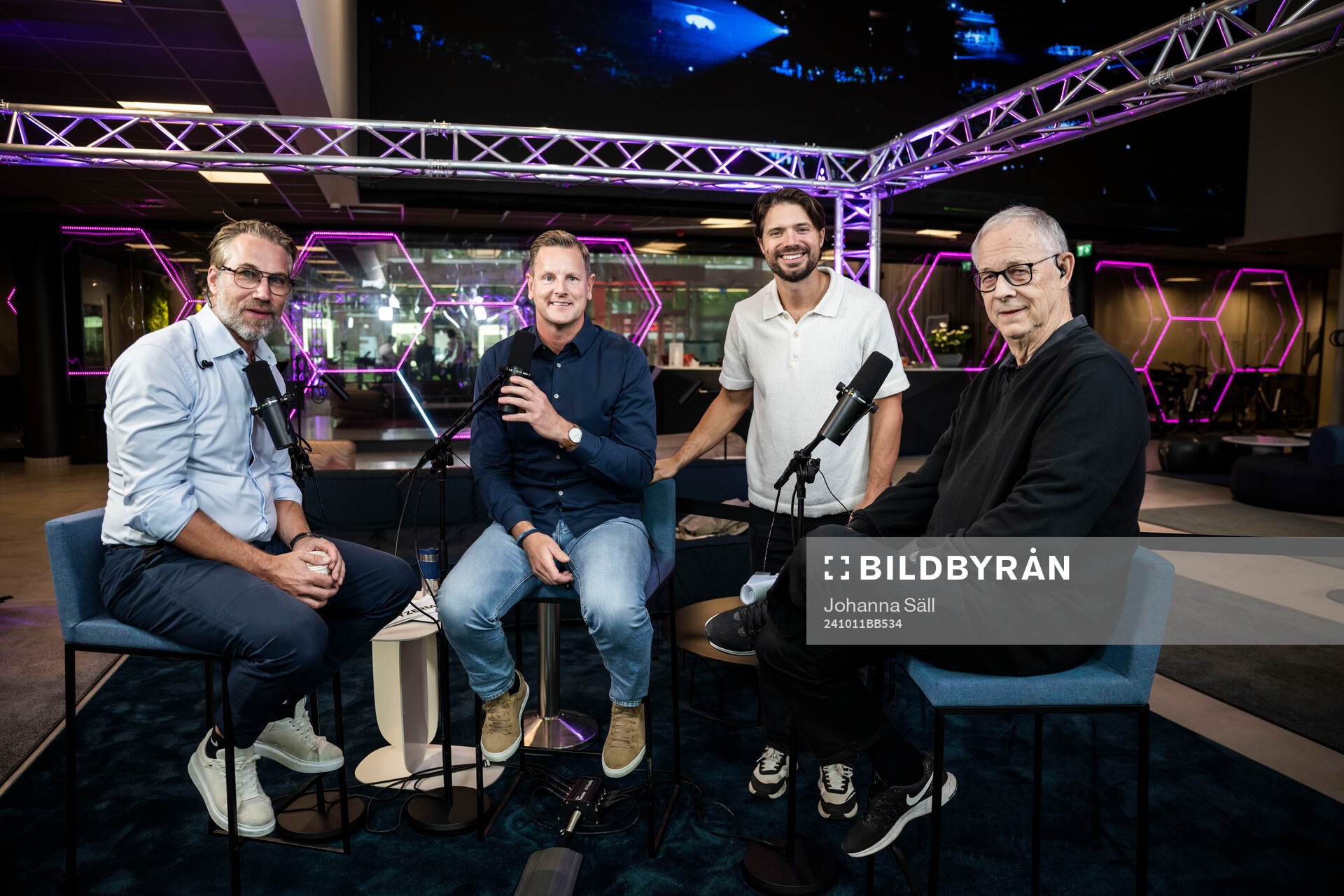 Peter Forsberg, Niklas Jidhe, Jacob Josefson och Lars