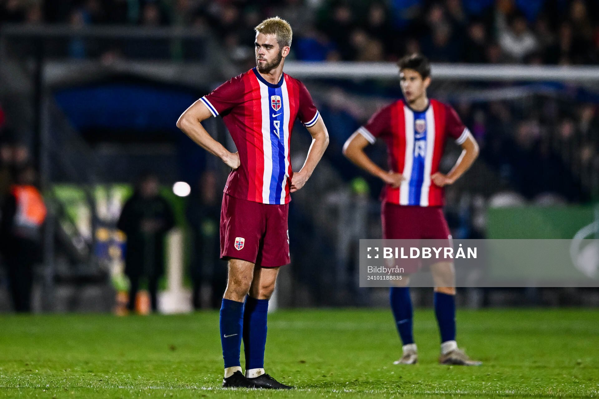 Lasse Nordås of Norway looks dejected
