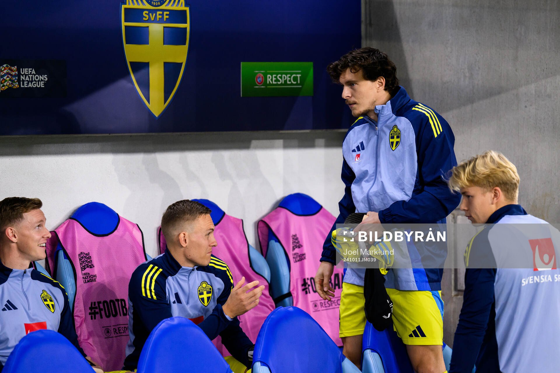 Victor Nilsson Lindelöf of Sweden ahed of the Nations