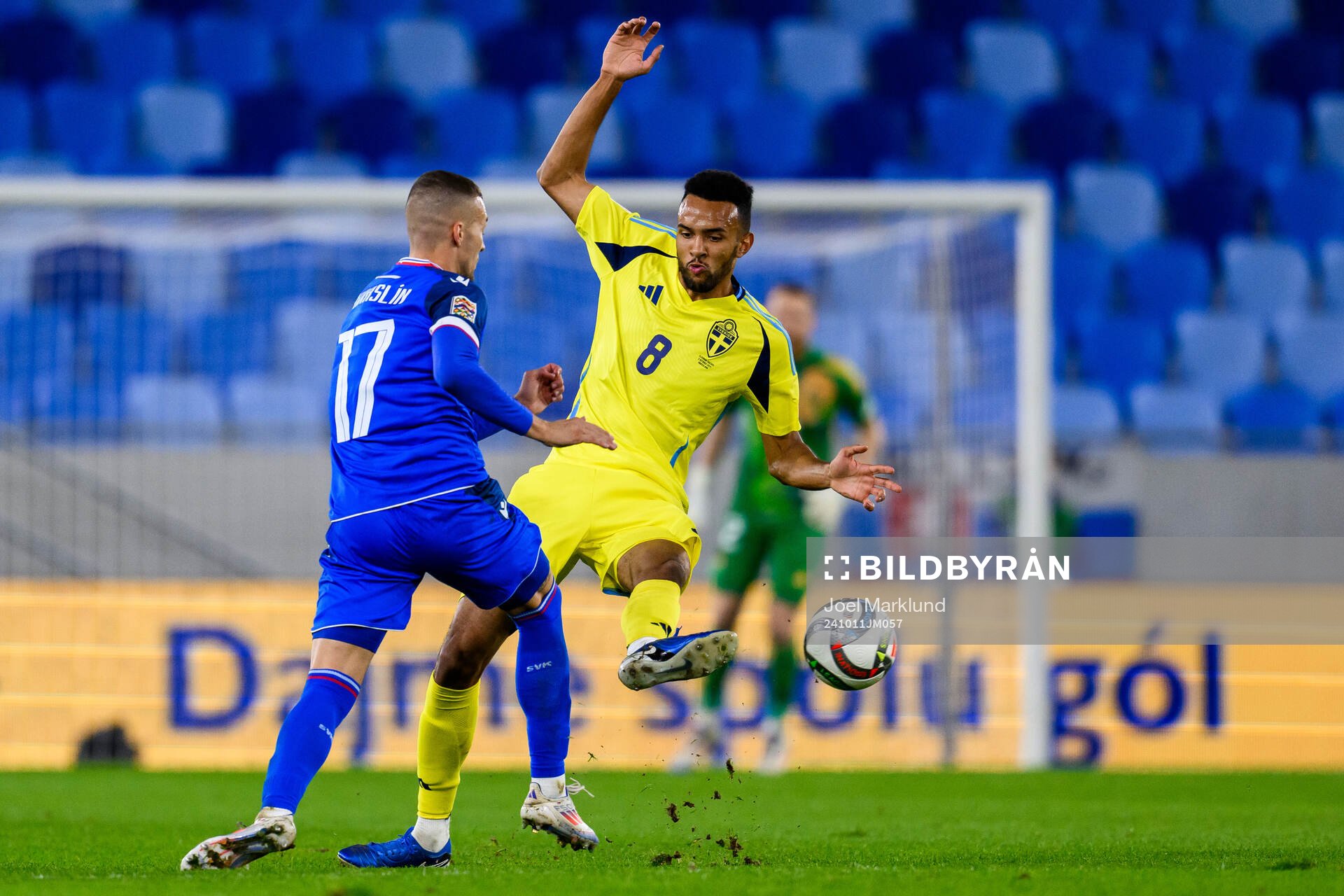 Lukás Haraslin of Slovakia and Alex Douglas of Sweden