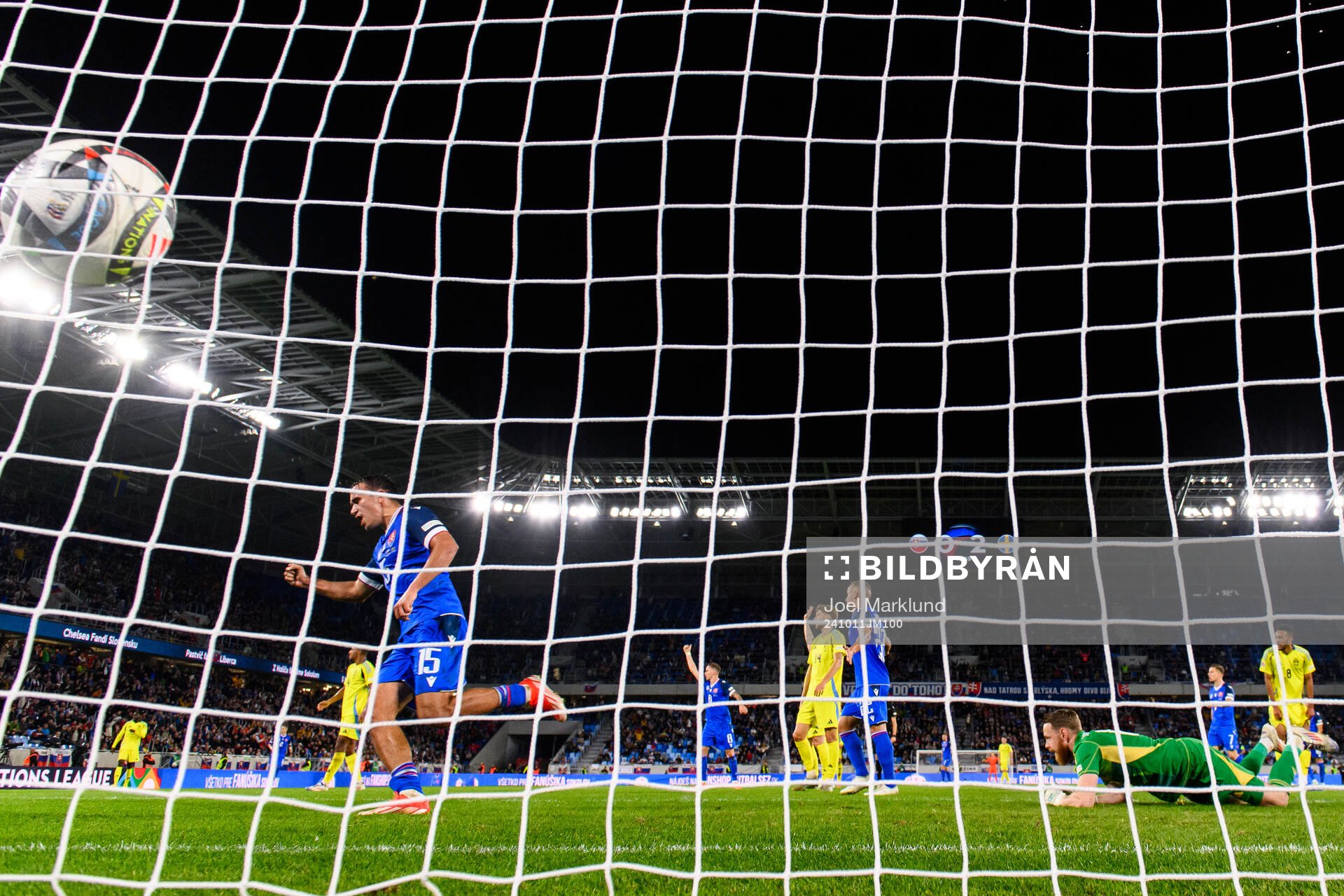 David Strelec of Slovakia celebrates