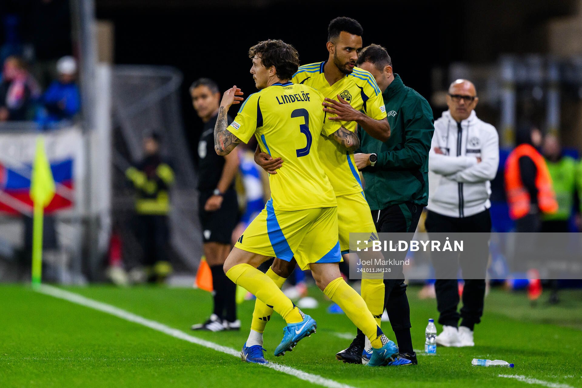 Victor Nilsson Lindelöf and Alex Douglas of Sweden