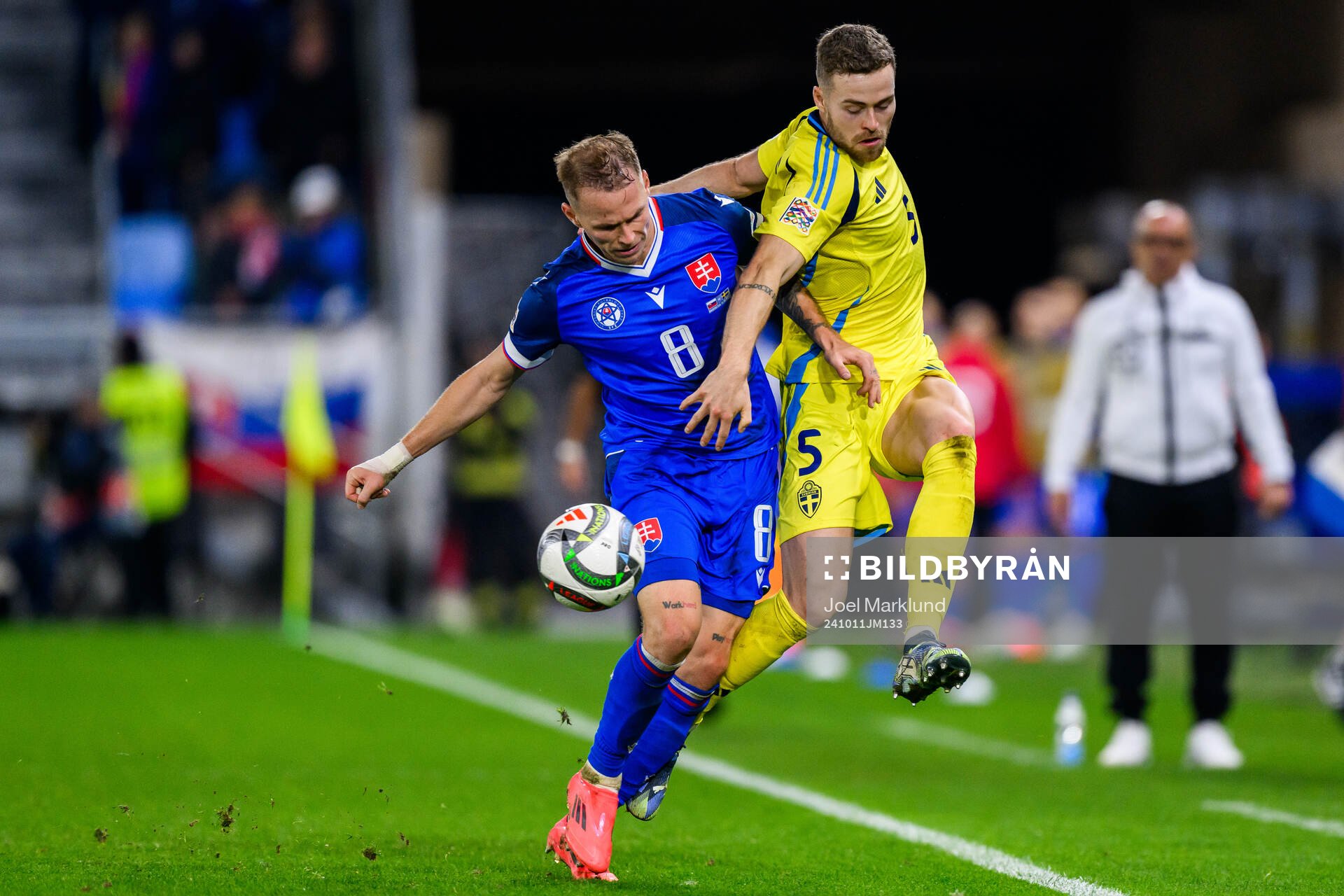 Ondrej Duda of Slovakia and Gabriel Gudmundsson of Sweden