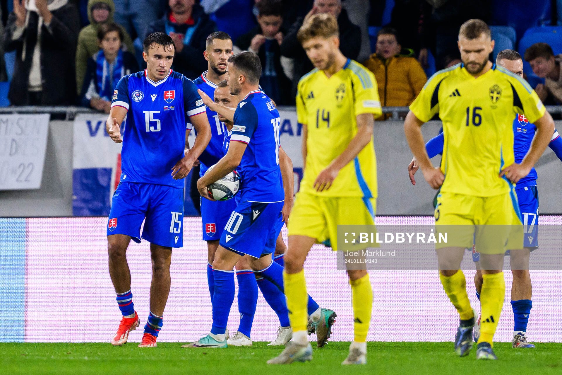 David Strelec of Slovakia celebrates