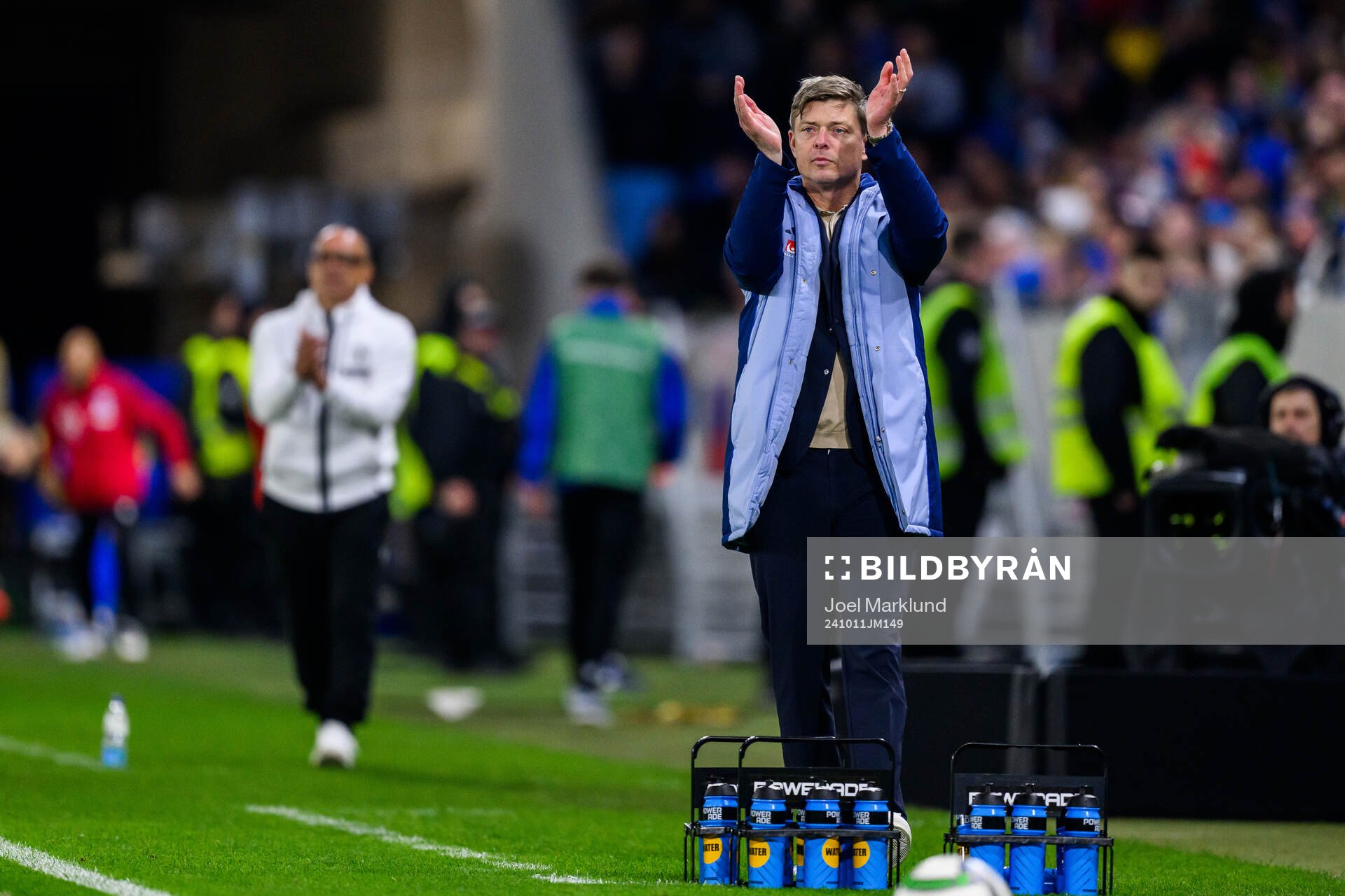 head coach Jon Dahl Tomasson of Sweden