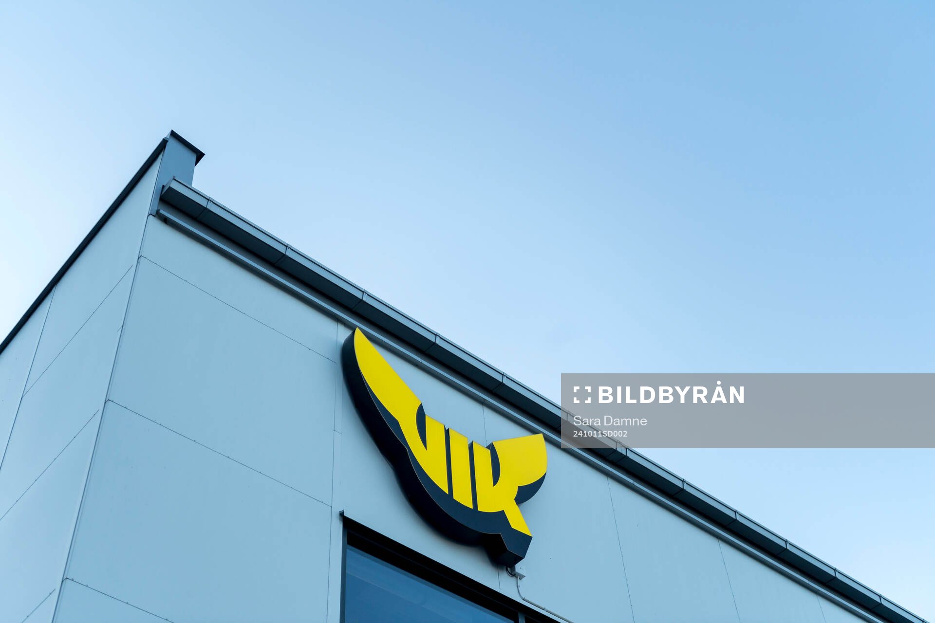 Västerås klubbmärke på ABB Arena