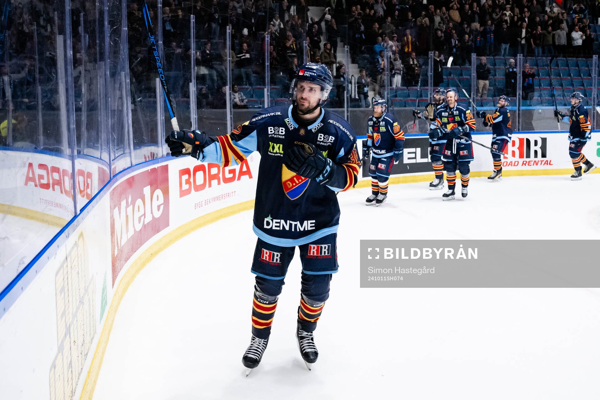 Djurgårdens Marcus Krüger jublar